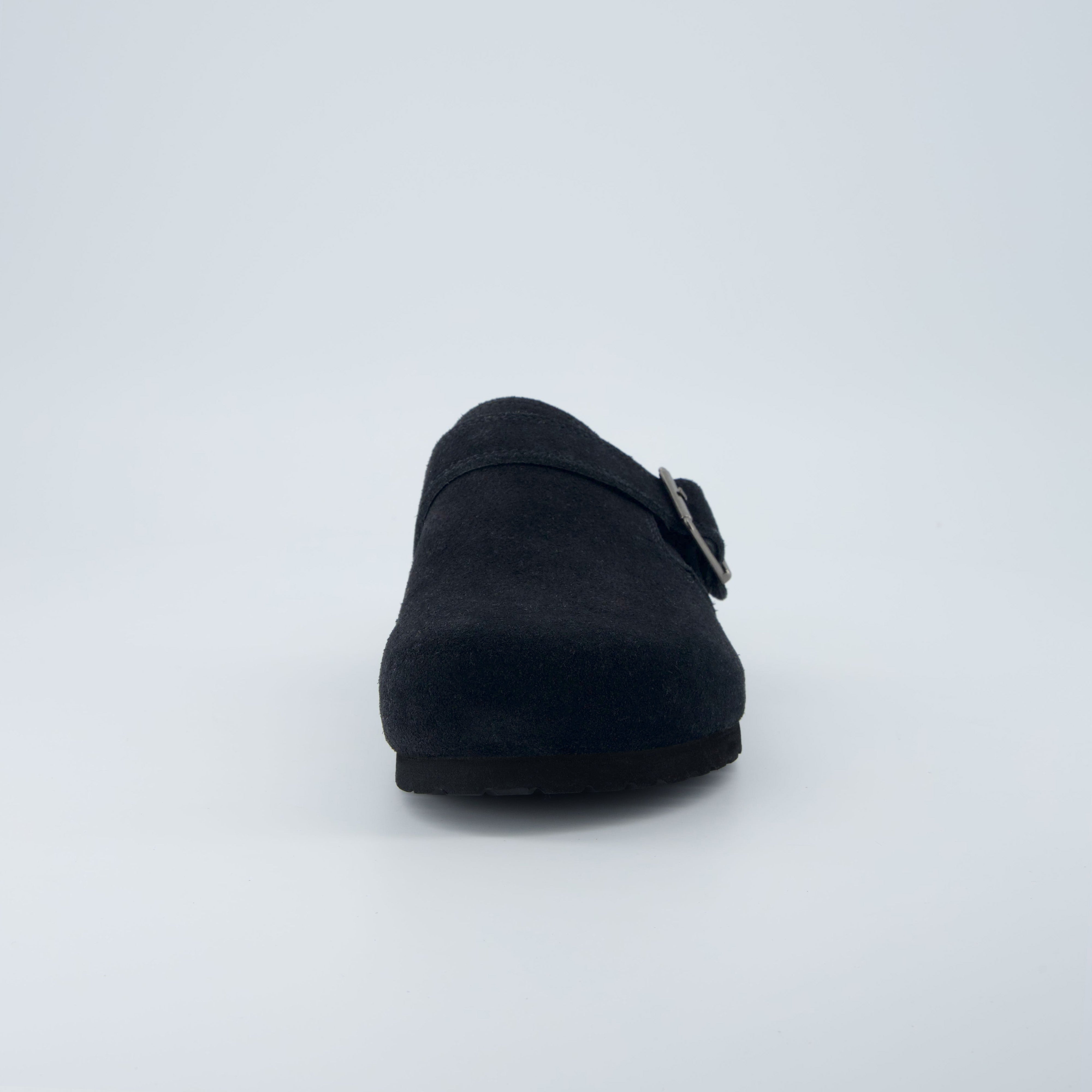 Hugo Genuine Suede Clogs Black Medium