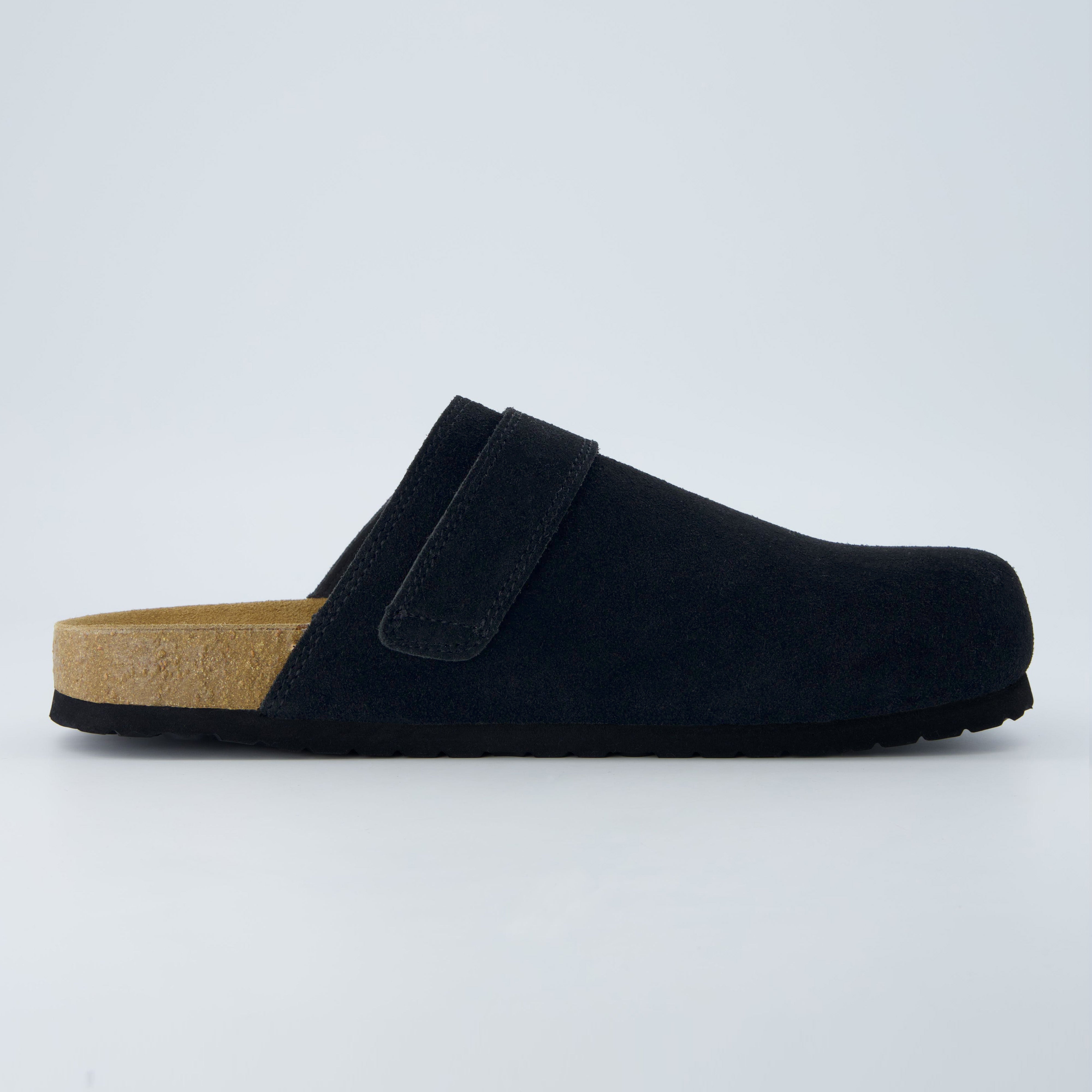 Hugo Genuine Suede Clogs Black Medium