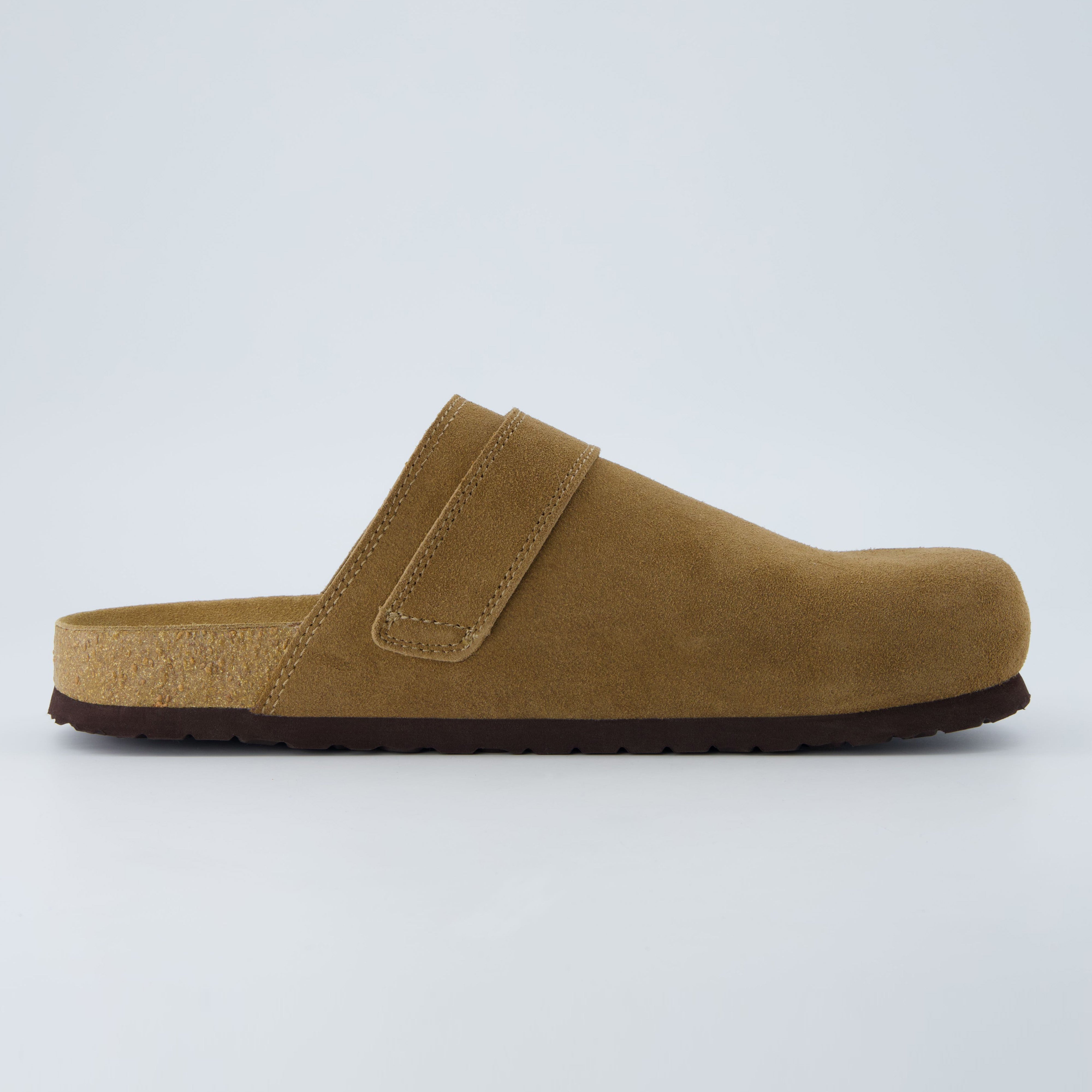 Hugo Genuine Suede Clogs Brown Medium
