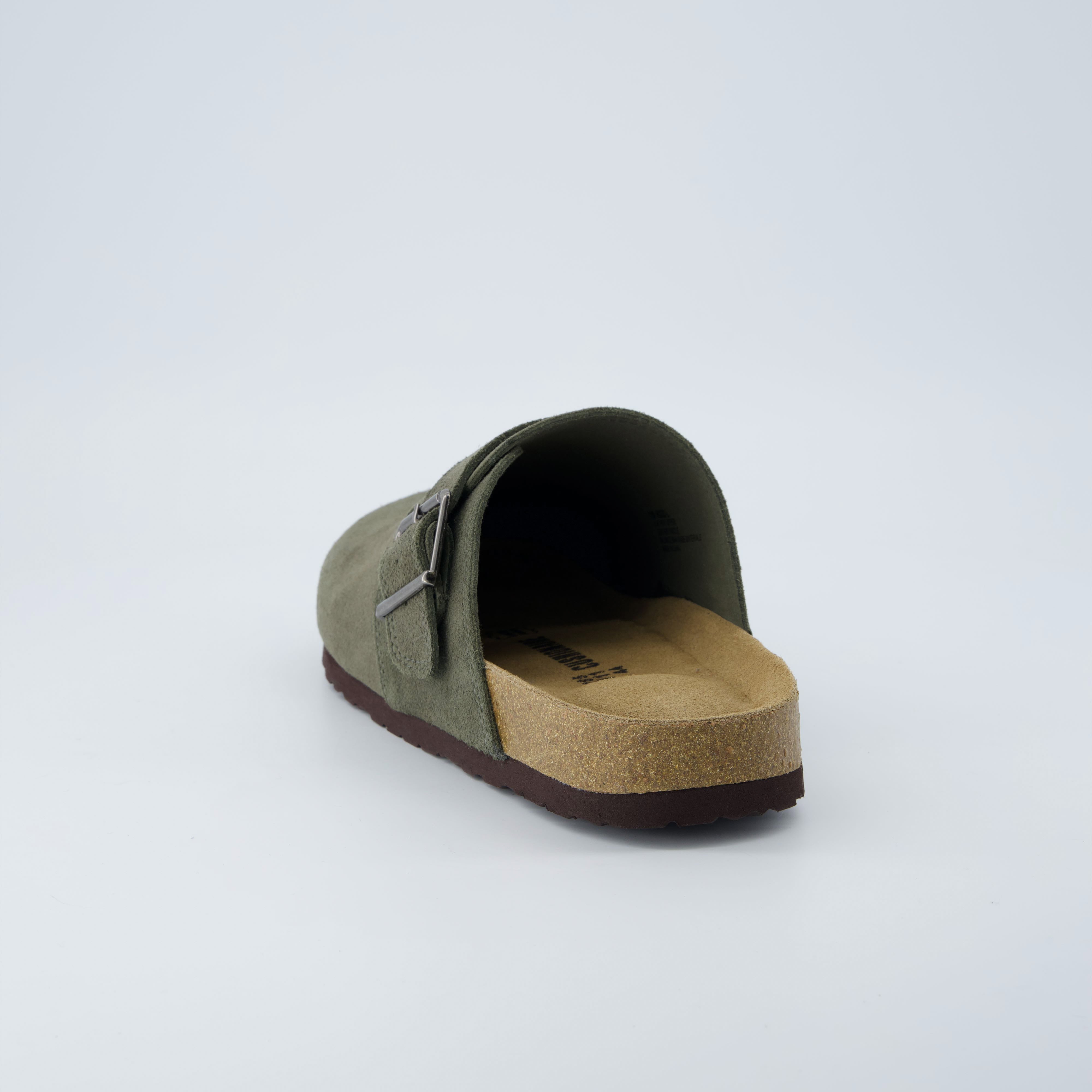 Hugo Genuine Suede Clogs Olive Medium