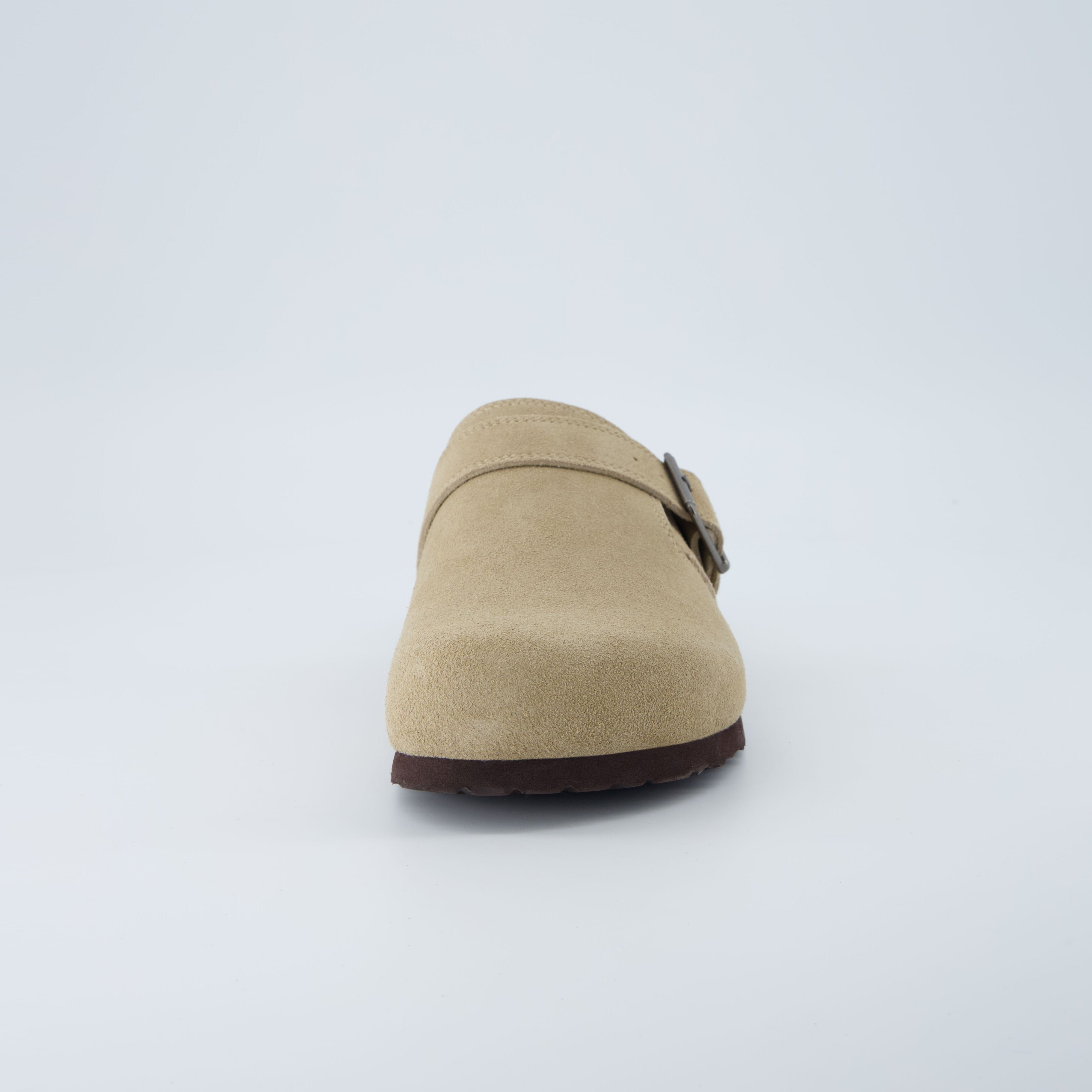 Hugo Genuine Suede Clogs Taupe Medium