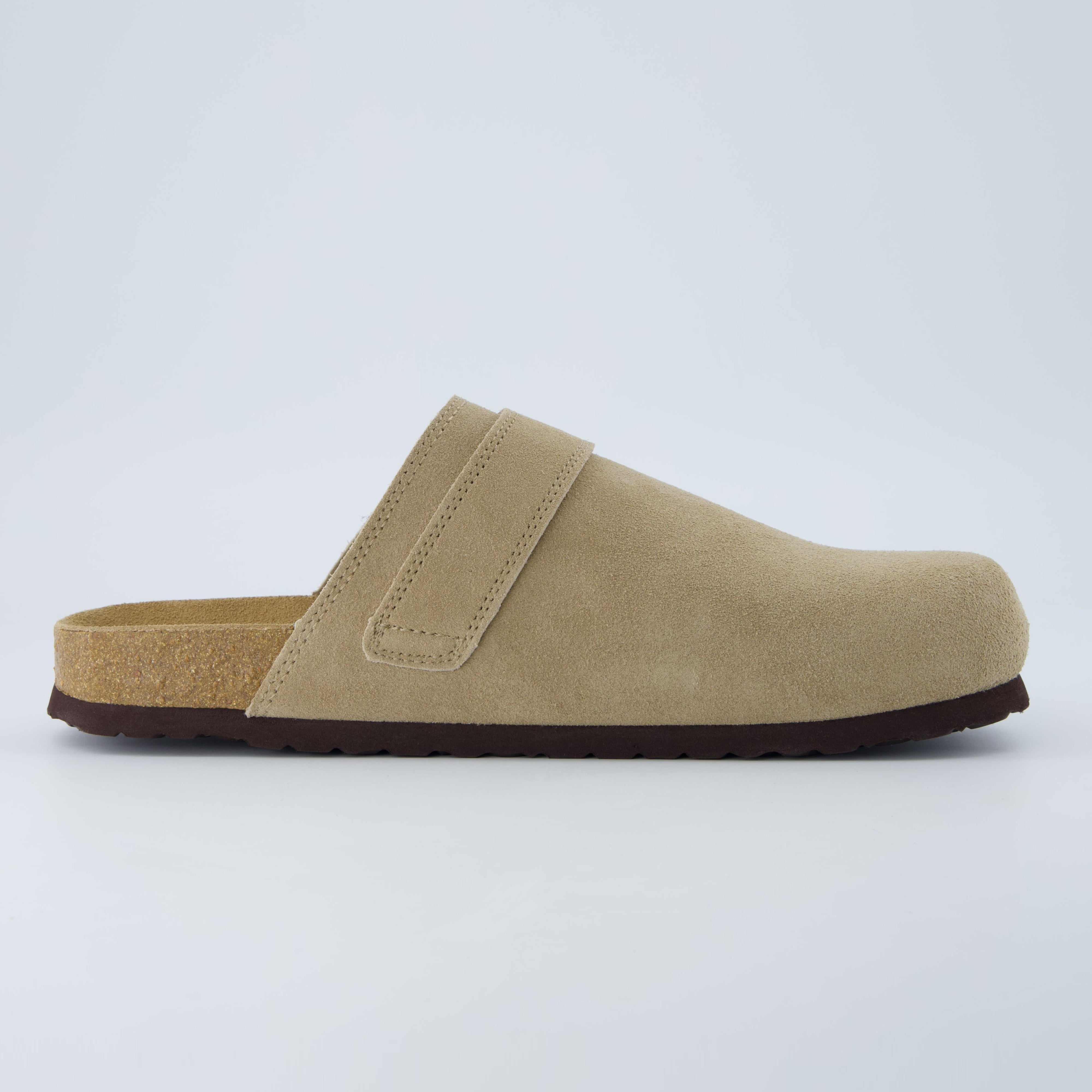 Hugo Genuine Suede Clogs Taupe Medium