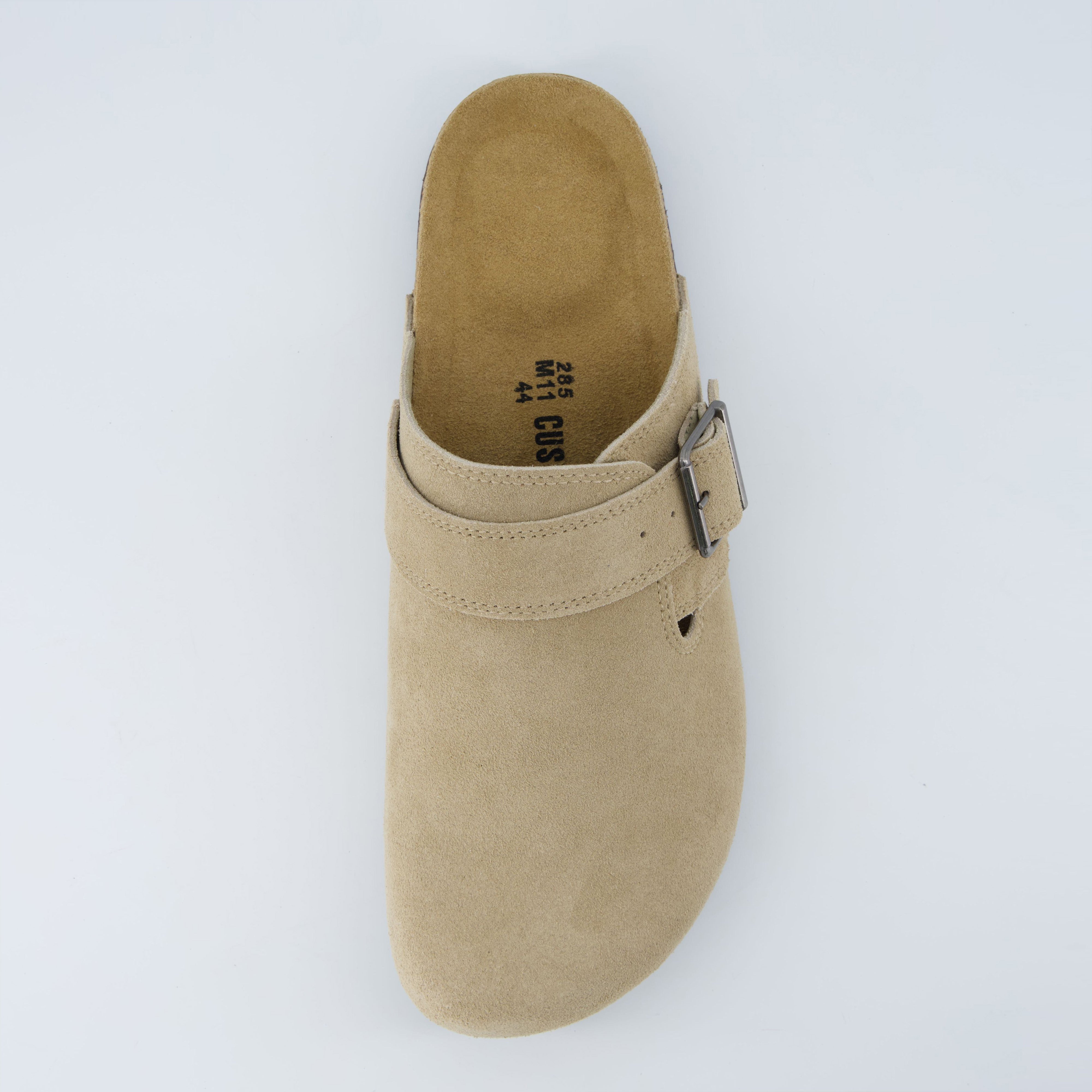 Hugo Genuine Suede Clogs Taupe Medium