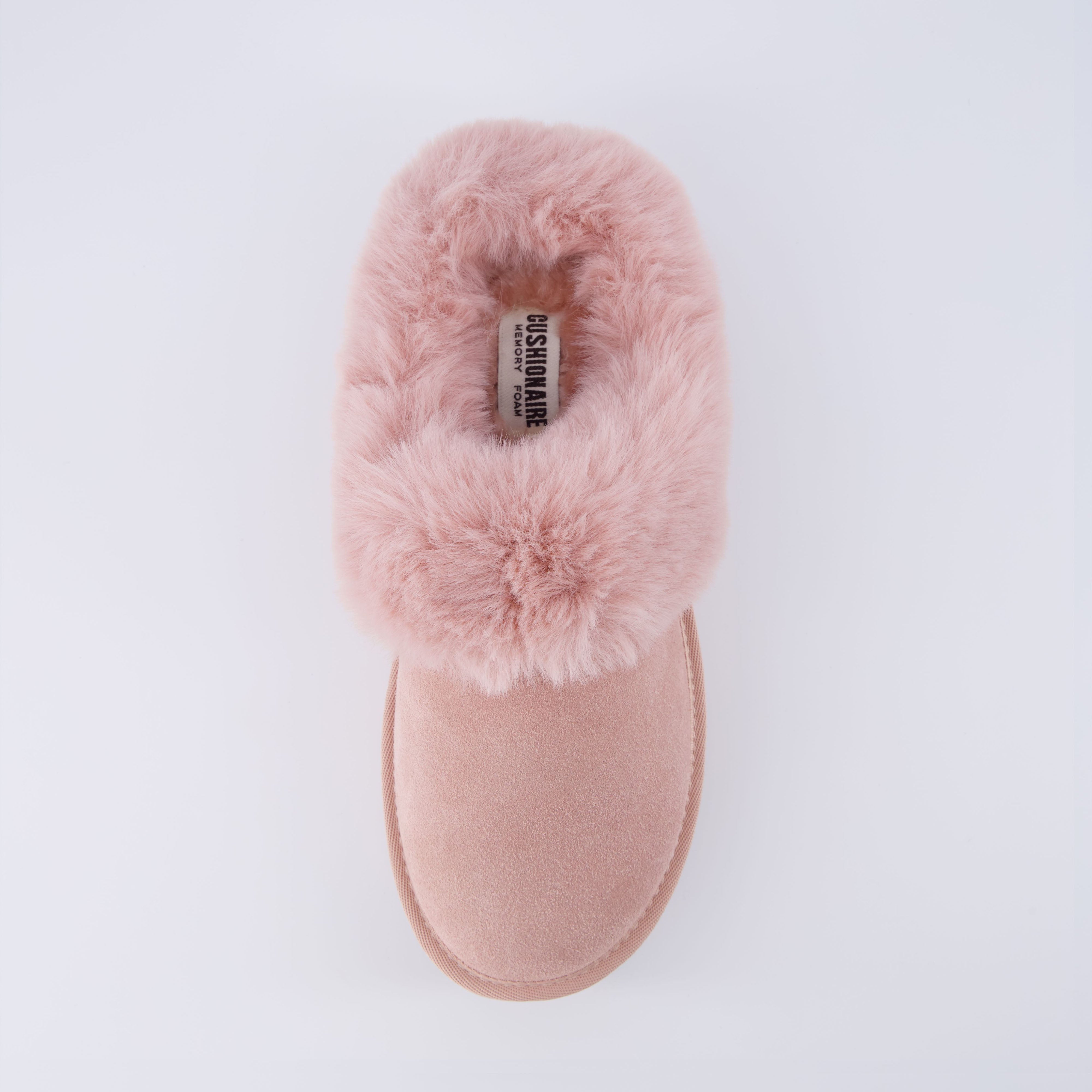 Husky Suede Cozy Platform Mule Pink