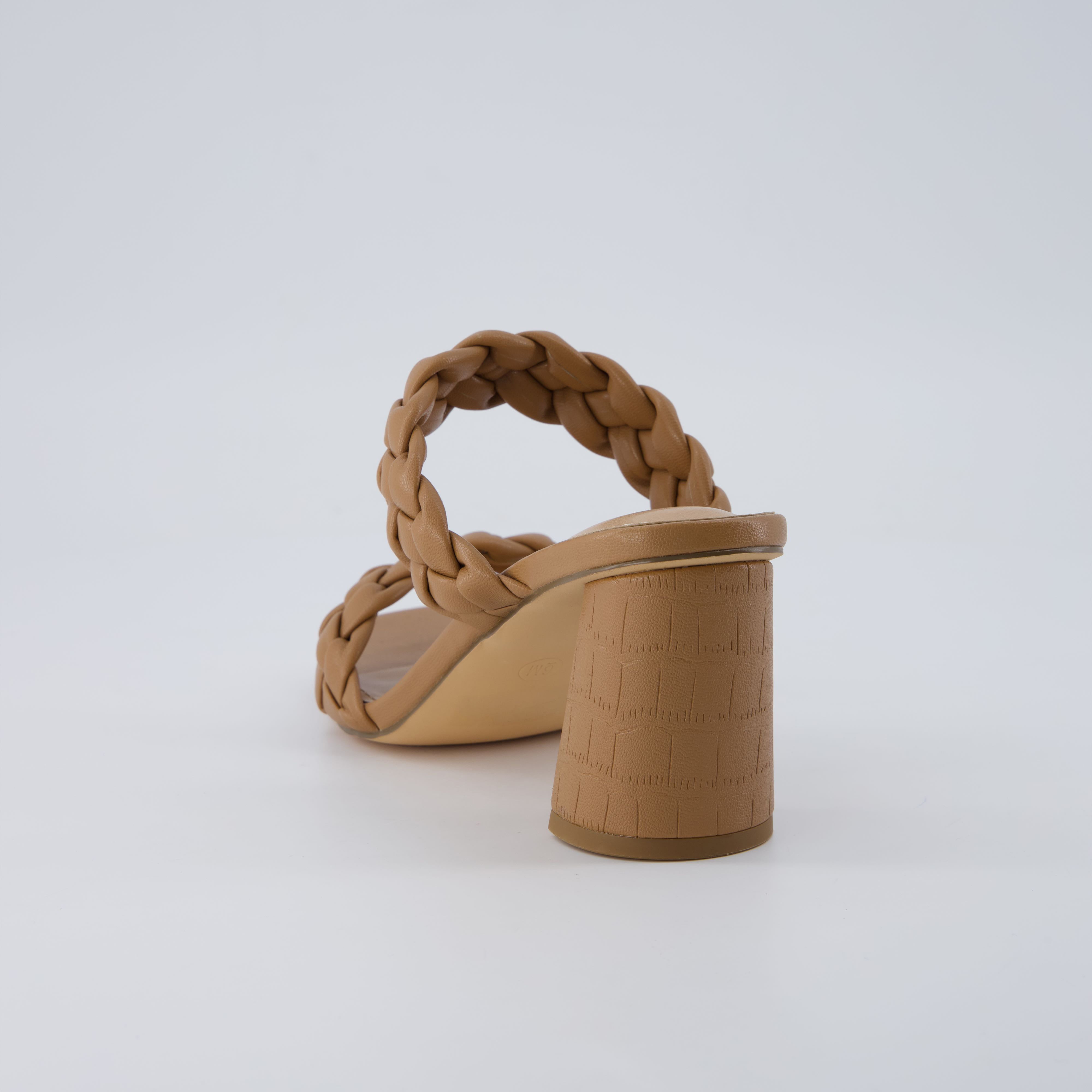 Irine Block Heel Sandals Tan