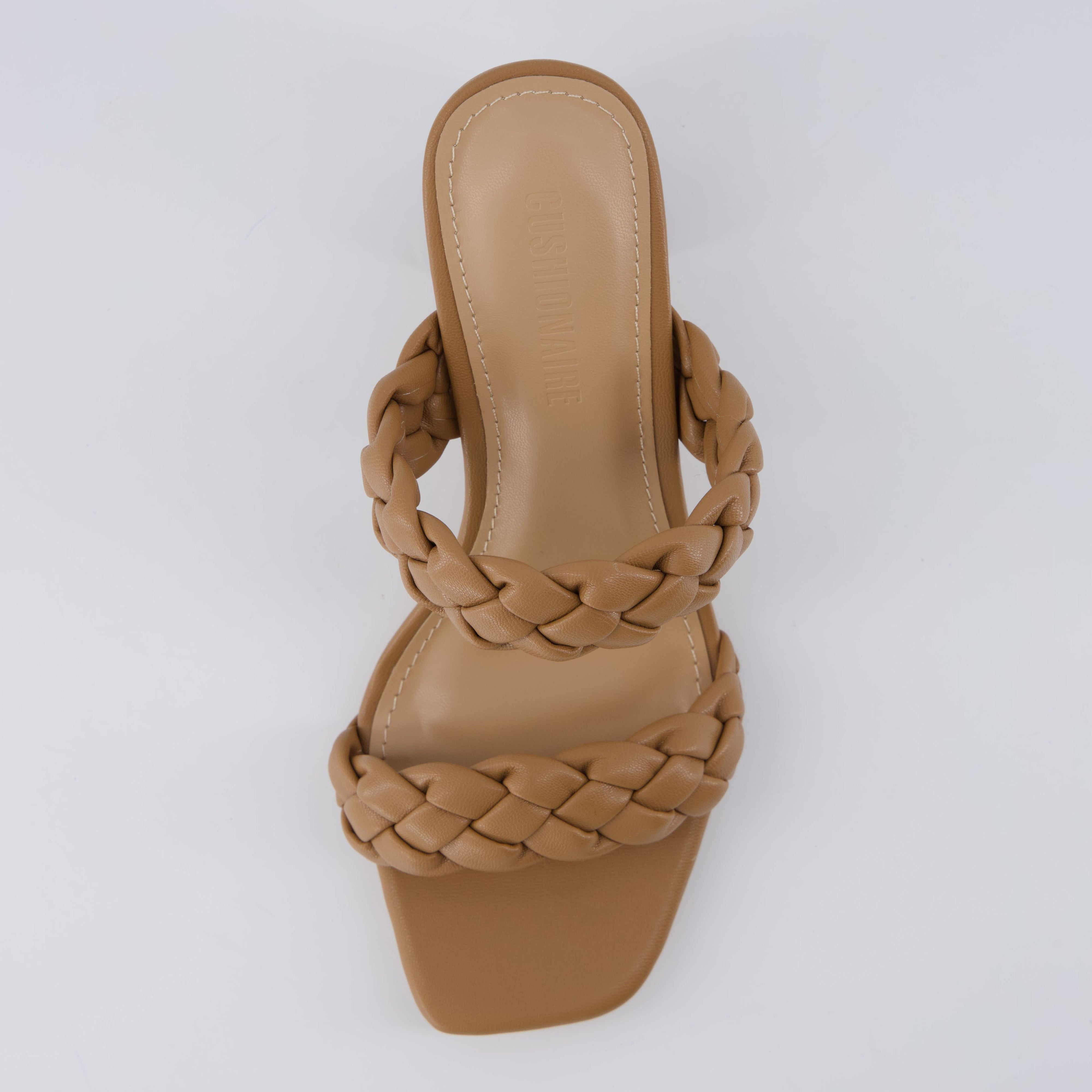 Irine Block Heel Sandals Tan