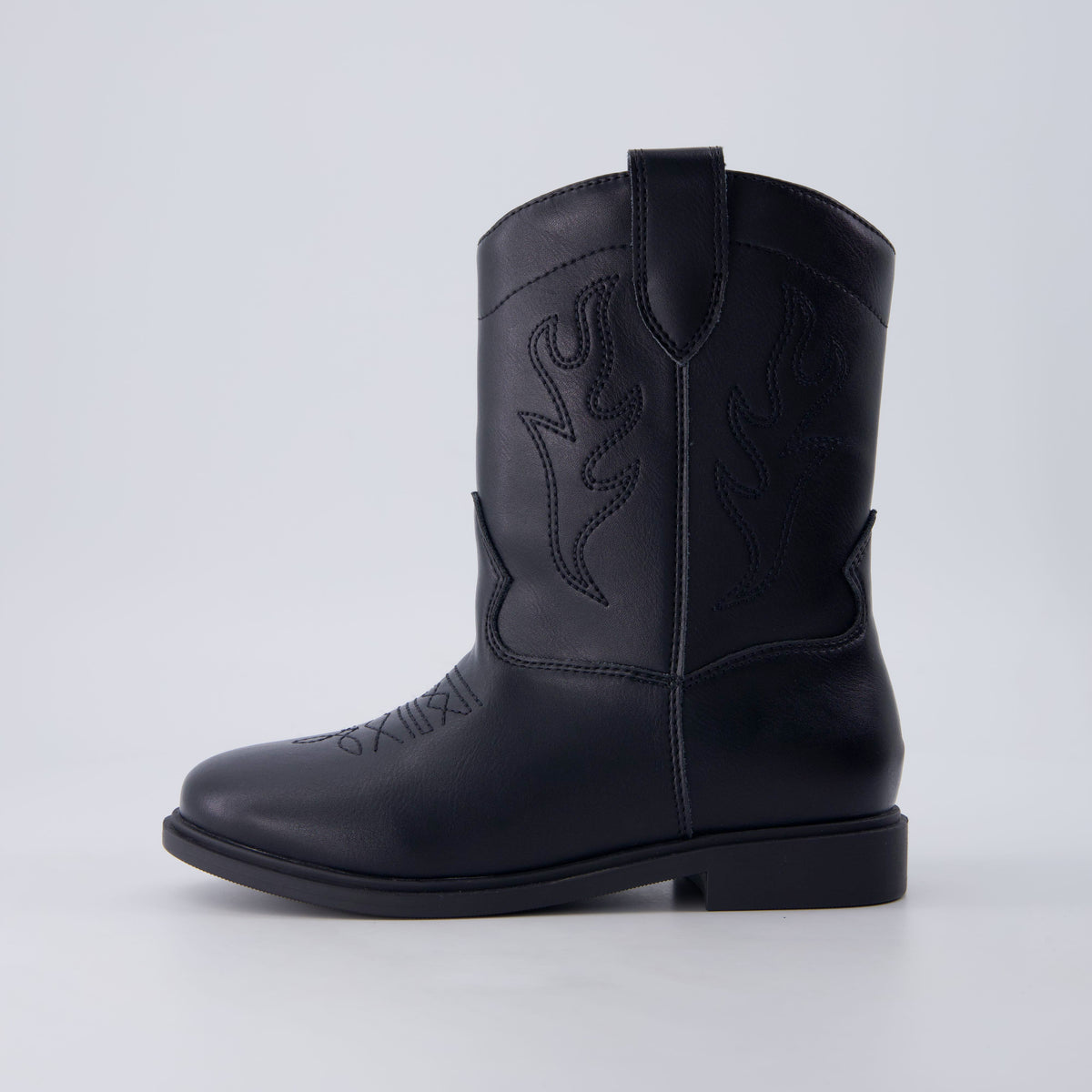 Jane Kids Western Cowboy Boots Black Medium