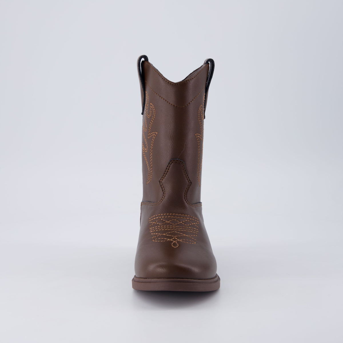 Jane Kids Western Cowboy Boots Brown Medium