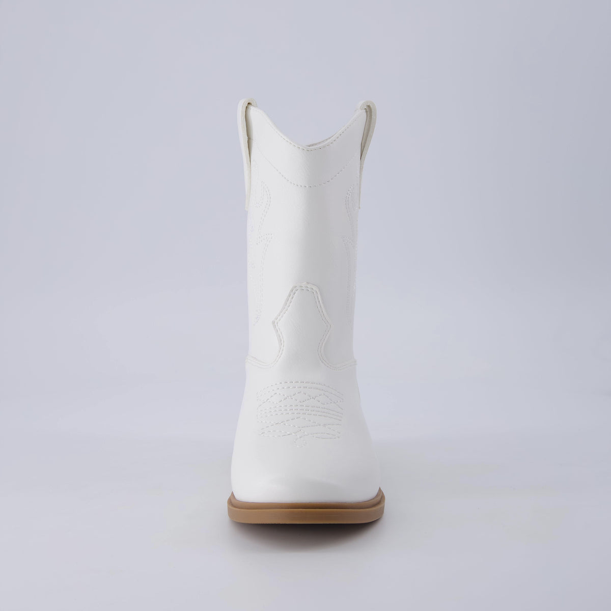 Jane Kids Western Cowboy Boots White Medium