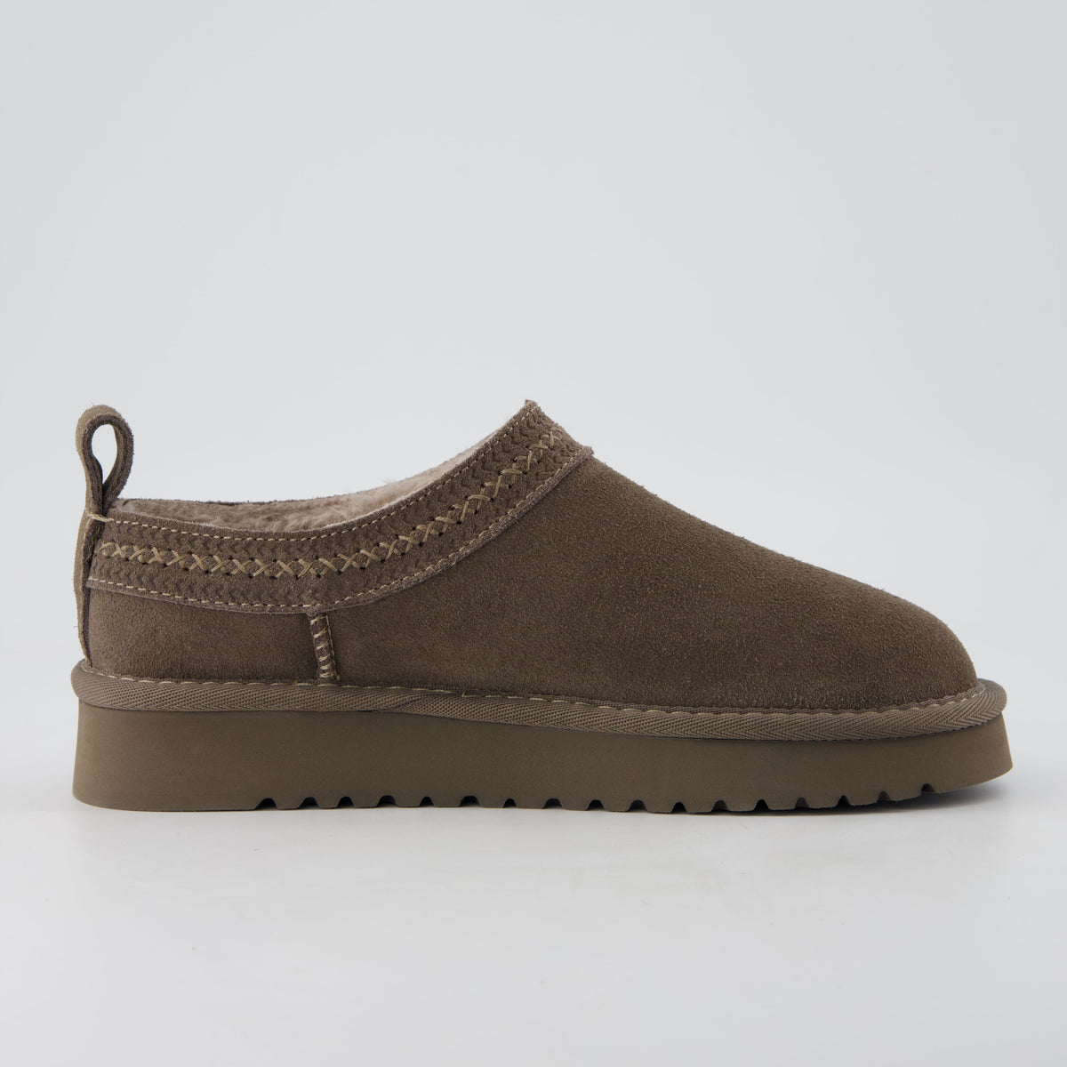 Jasper Cozy Womens Slippers Taupe