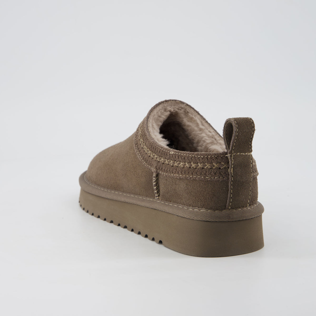 Jasper Cozy Womens Slippers Taupe