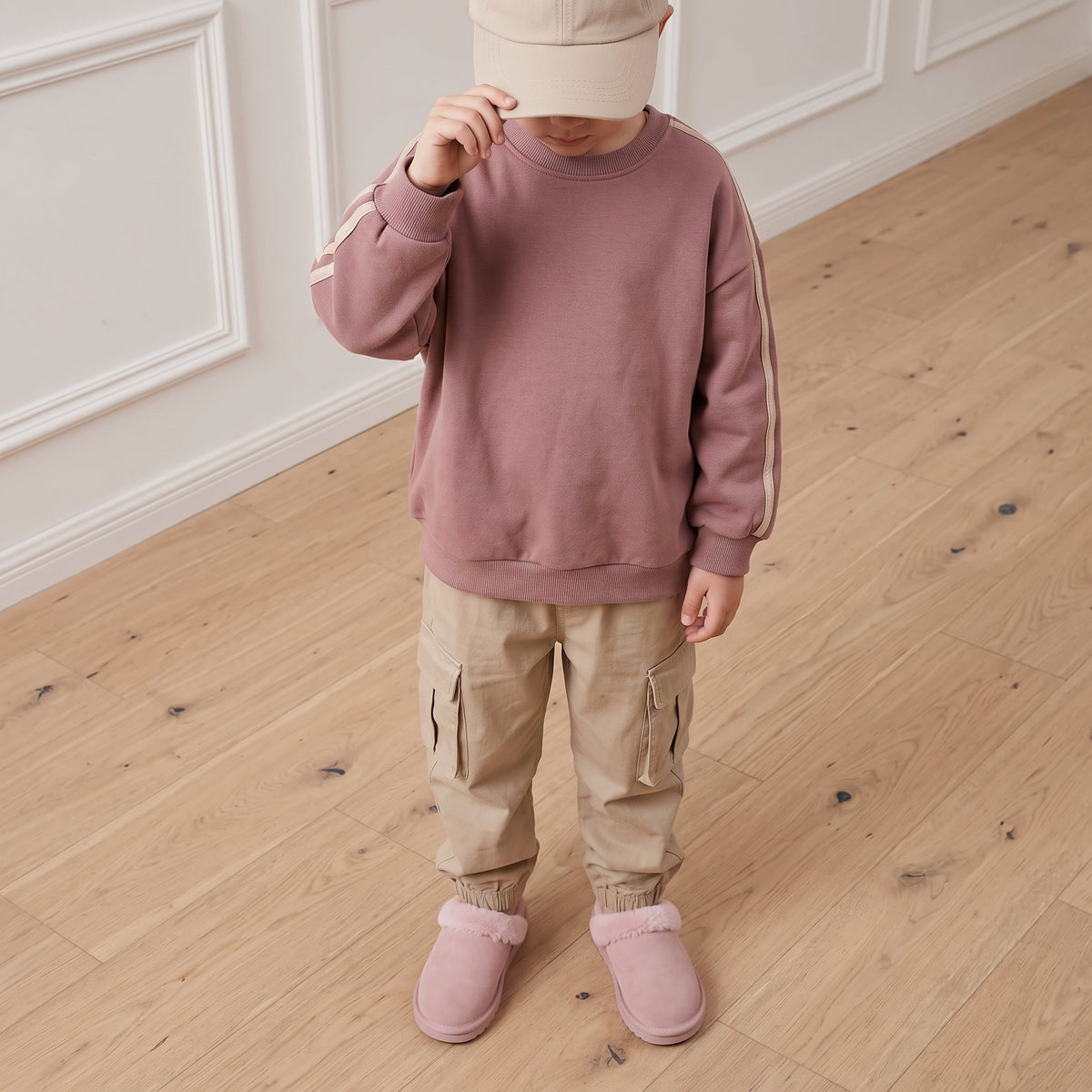 Kari Cozy Kids Slippers Pink Medium