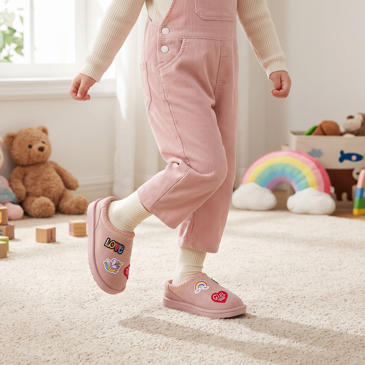 Keto-K Cozy Slipper Pink Embellish Medium