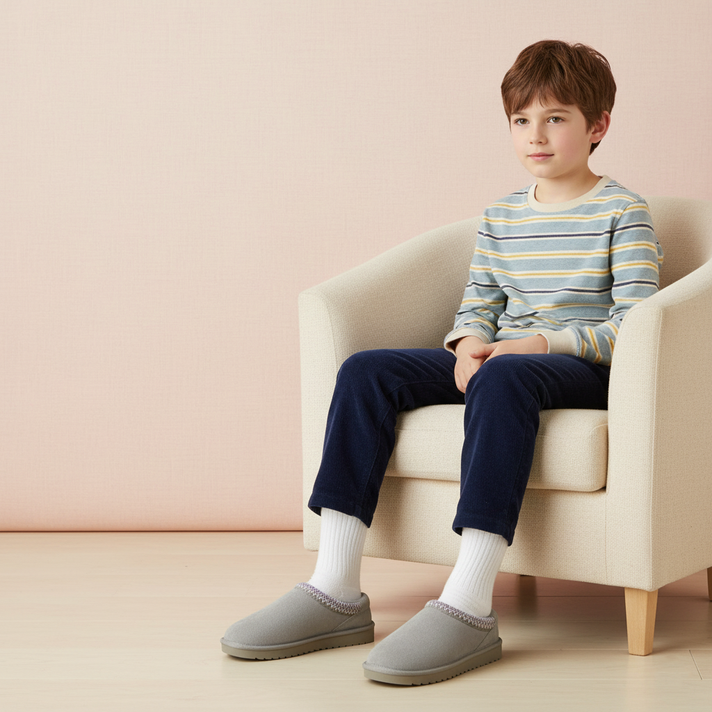 Keto-K Cozy Slipper Gray Lavender Medium