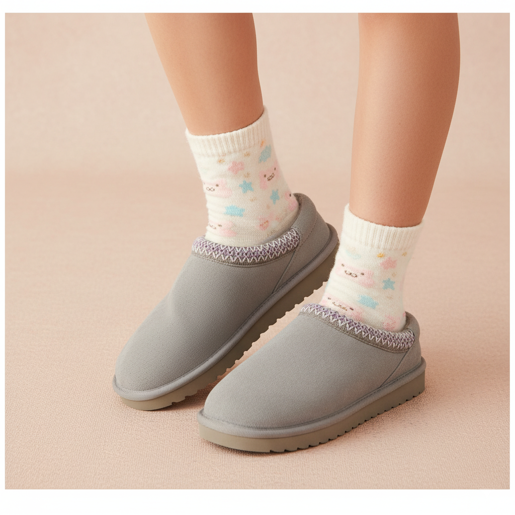 Keto-K Cozy Slipper Gray Lavender Medium