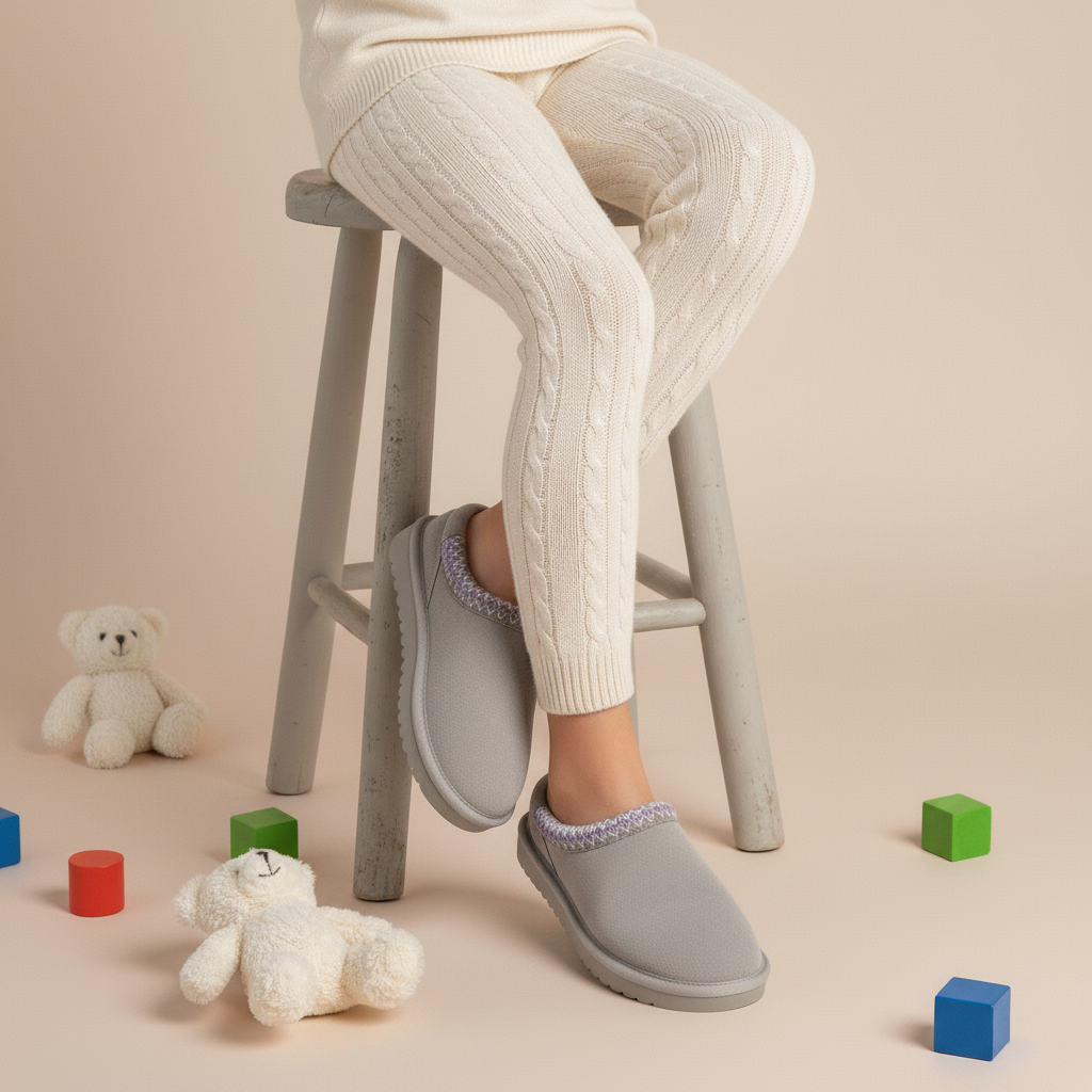 Keto-K Cozy Slipper Gray Lavender Medium