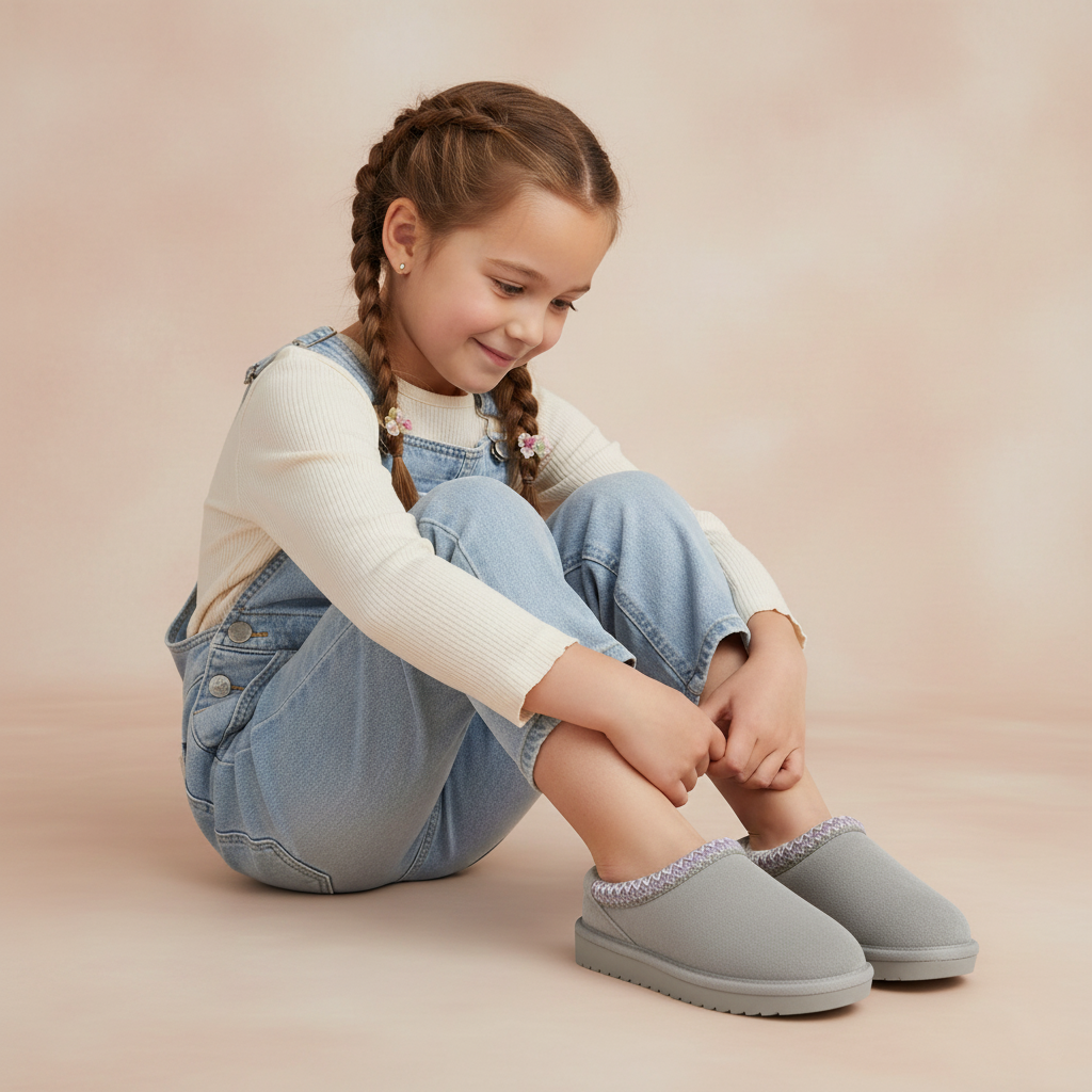 Keto-K Cozy Slipper Gray Lavender Medium