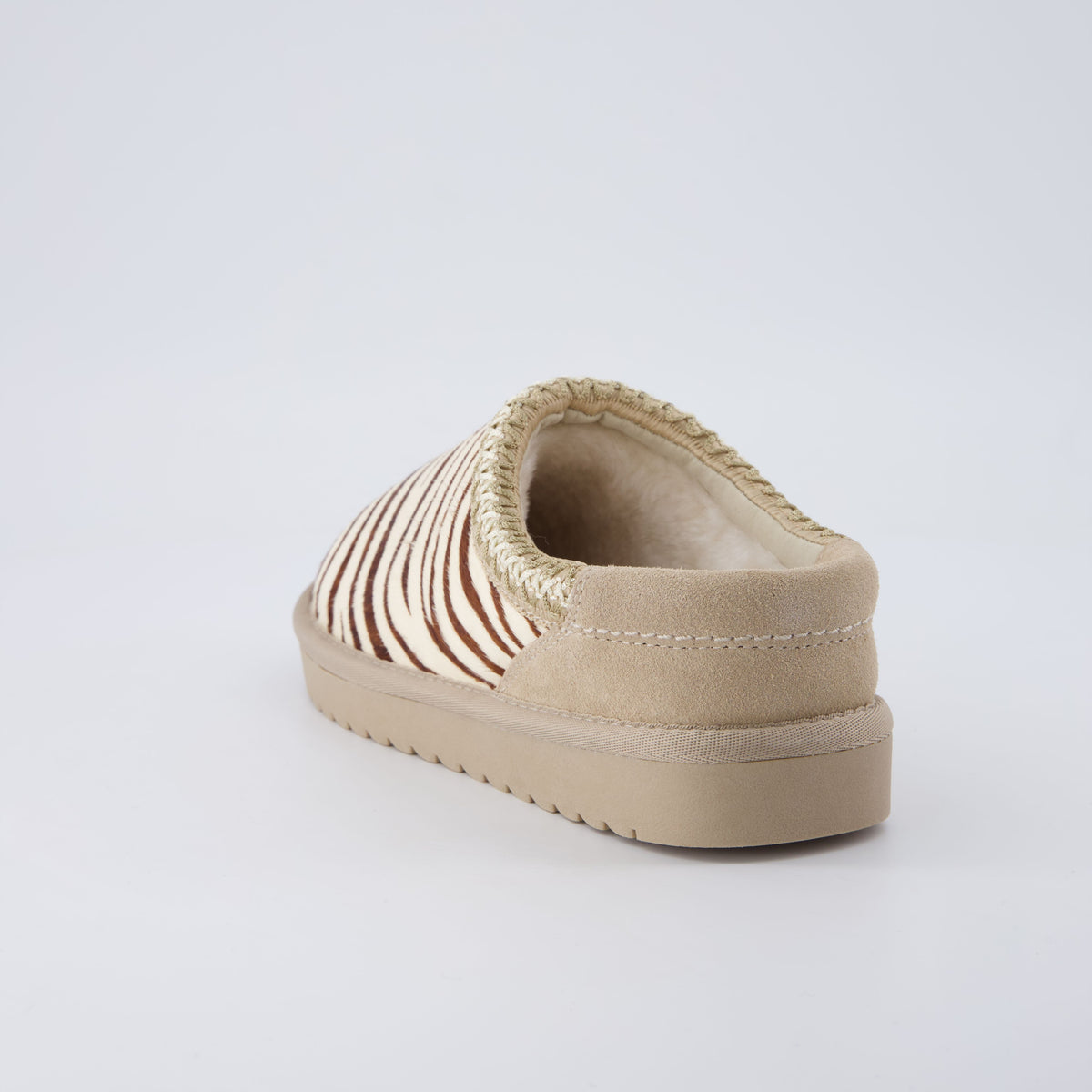 Keto-K Cozy Slipper Brown Zebra Medium