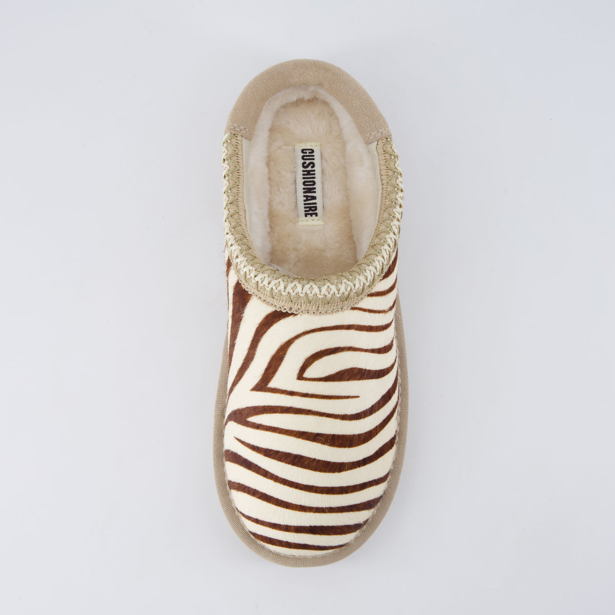 Keto-K Cozy Slipper Brown Zebra Medium