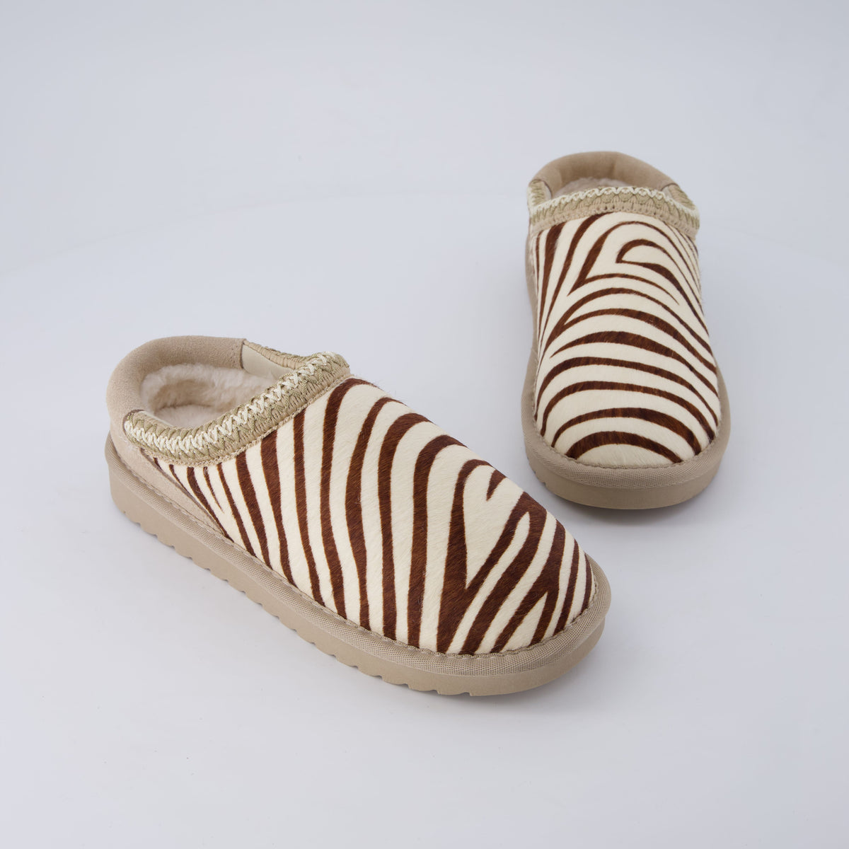 Keto-K Cozy Slipper Brown Zebra Medium