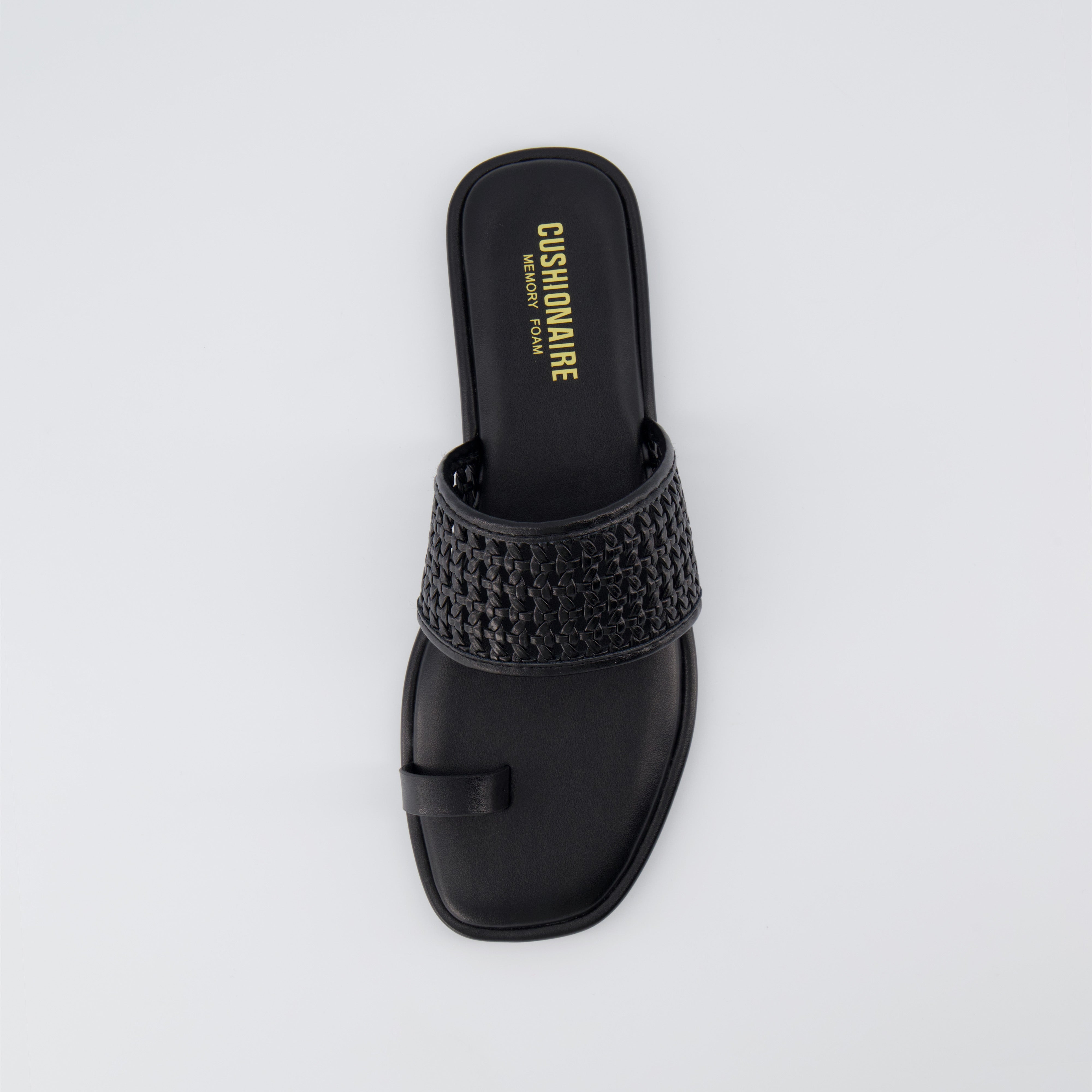 Kiss Toe Ring Sandal Black