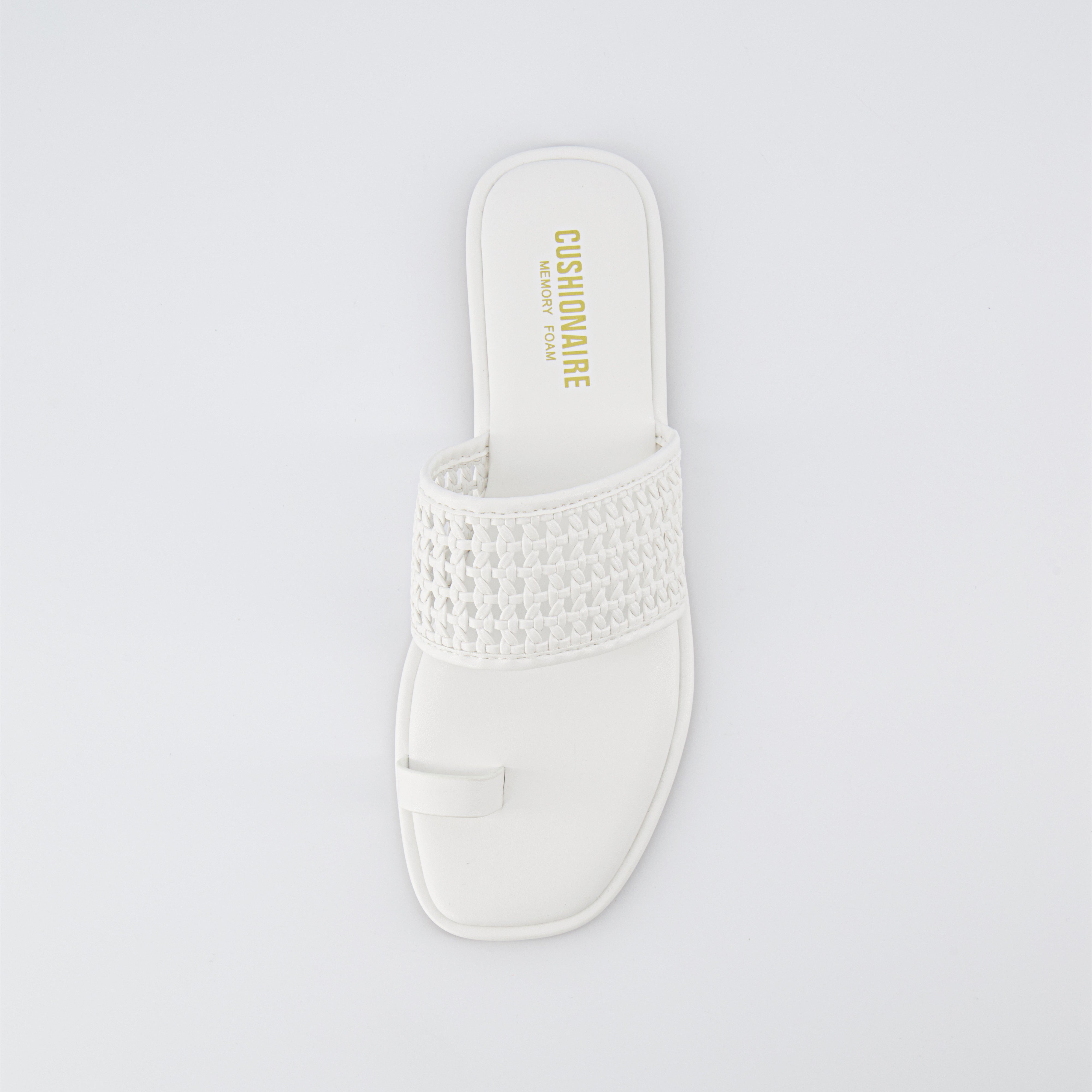 Kiss Toe Ring Sandal White
