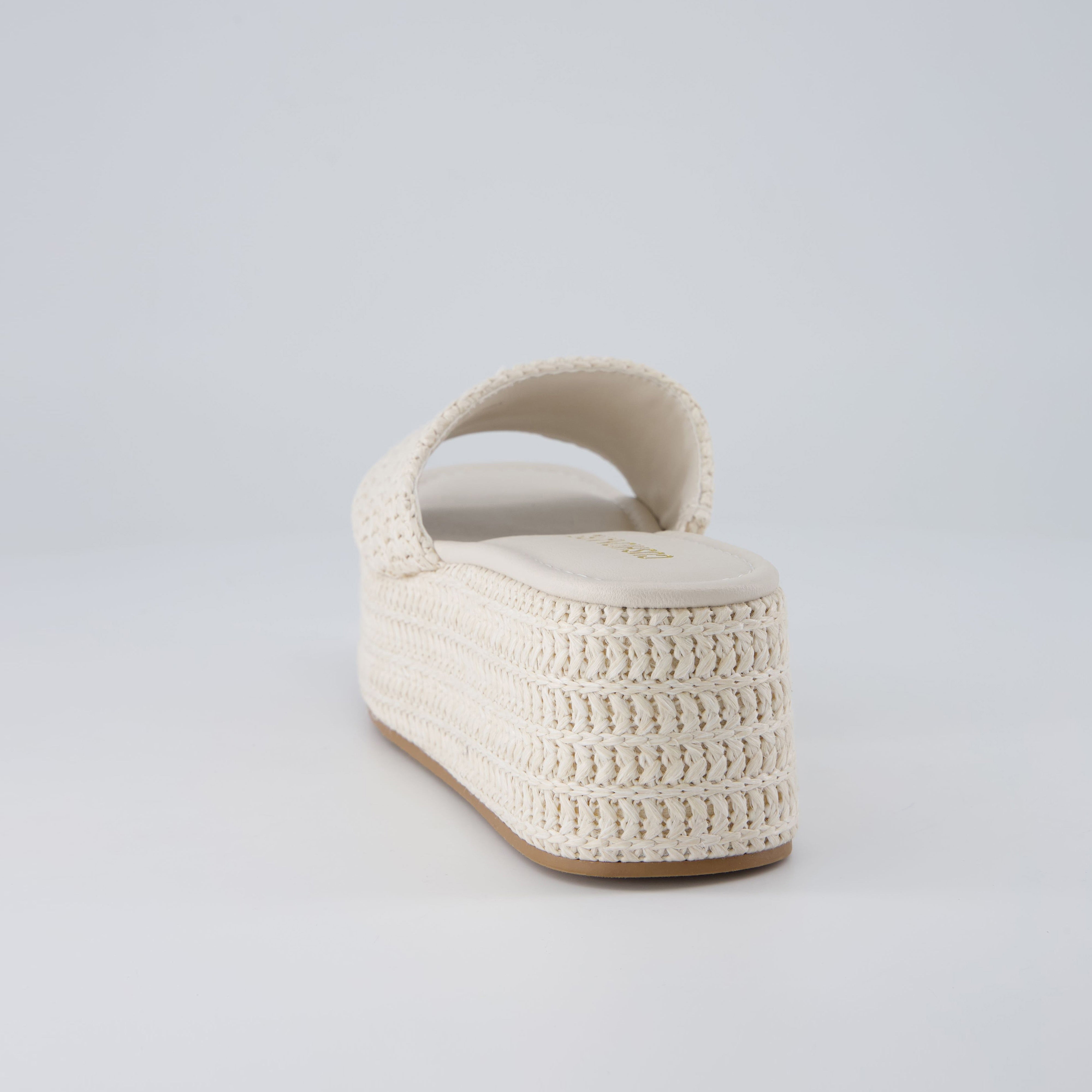 Carmen Platform Sandals Off White