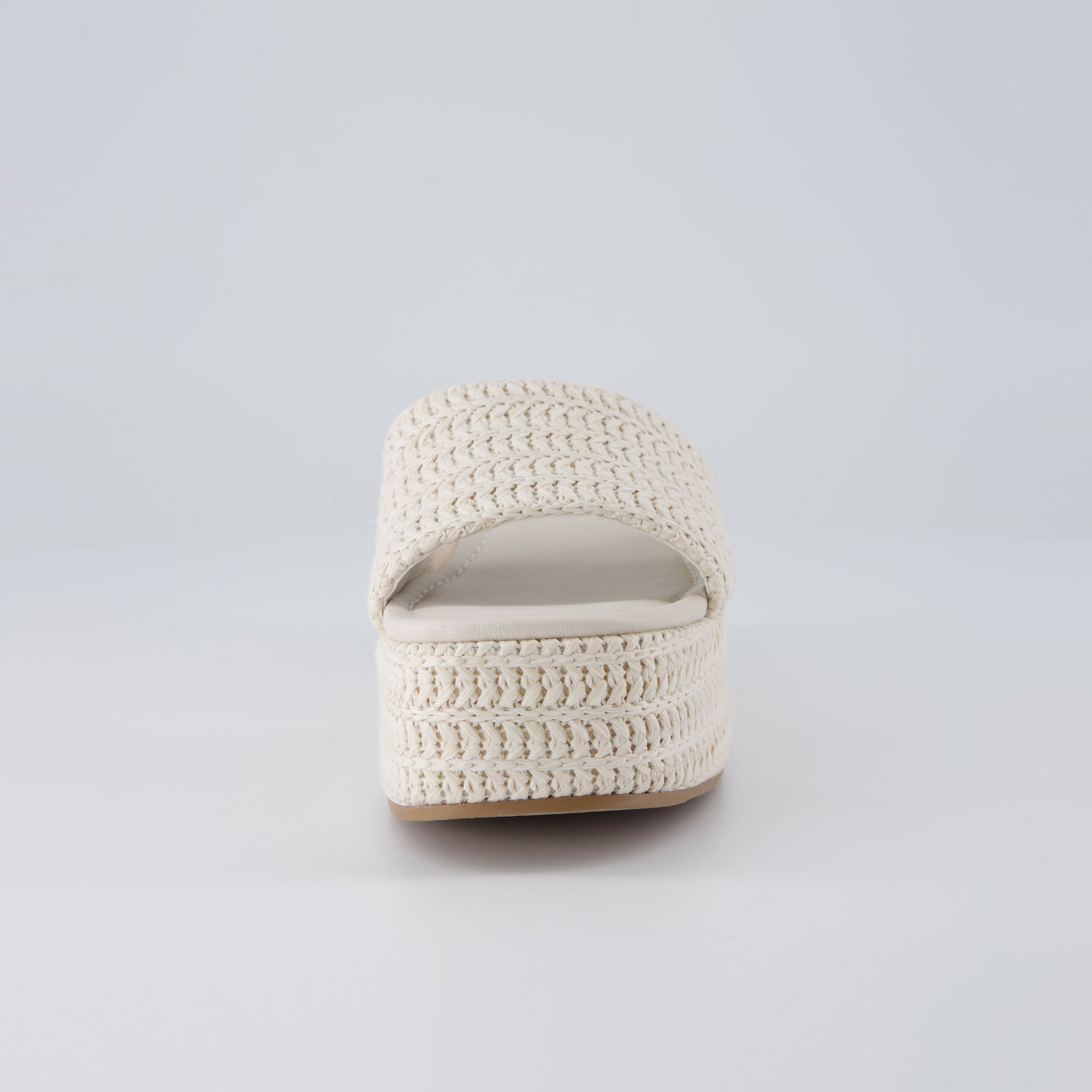 Carmen Platform Sandals Off White