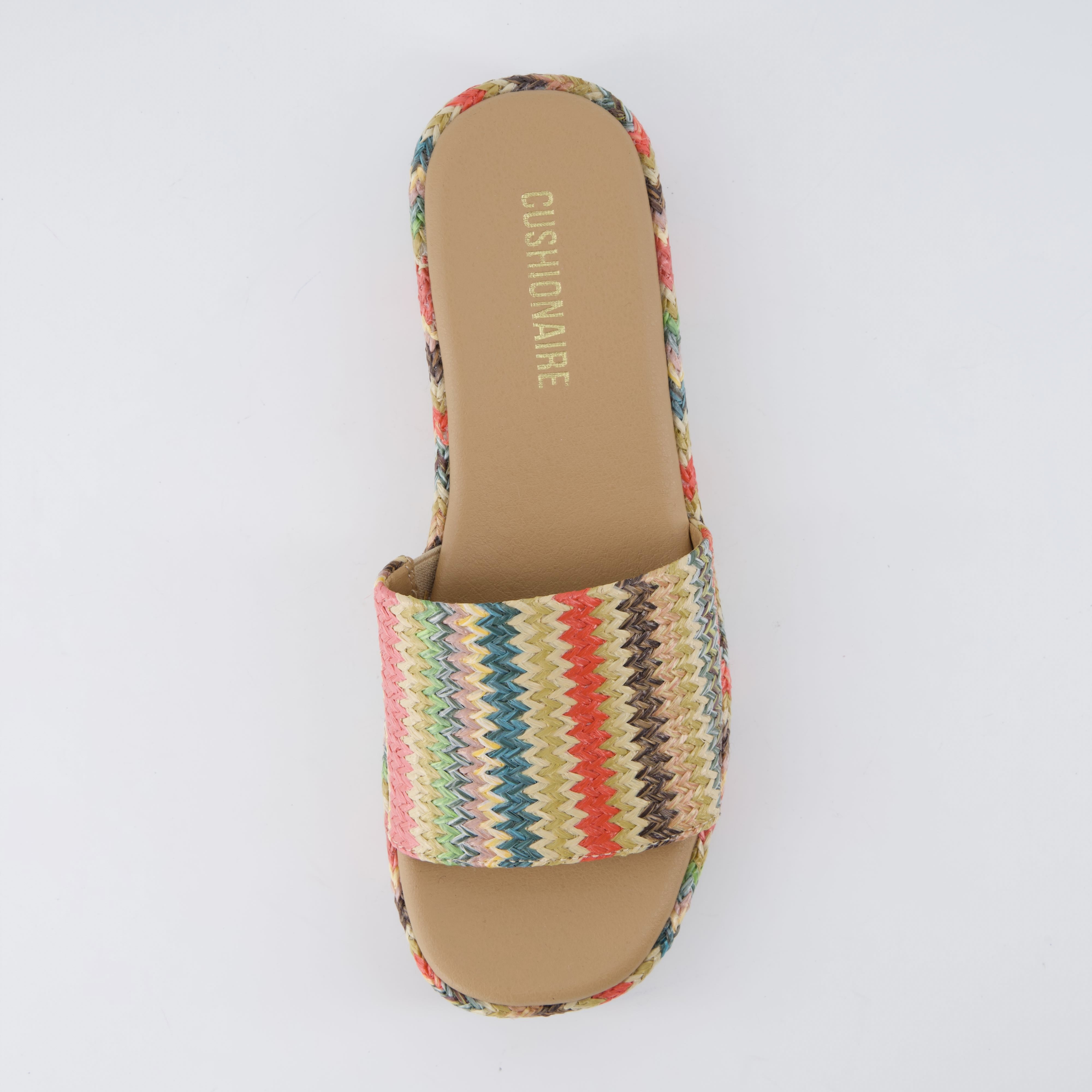 Kudos Platform Sandal Black Raffia