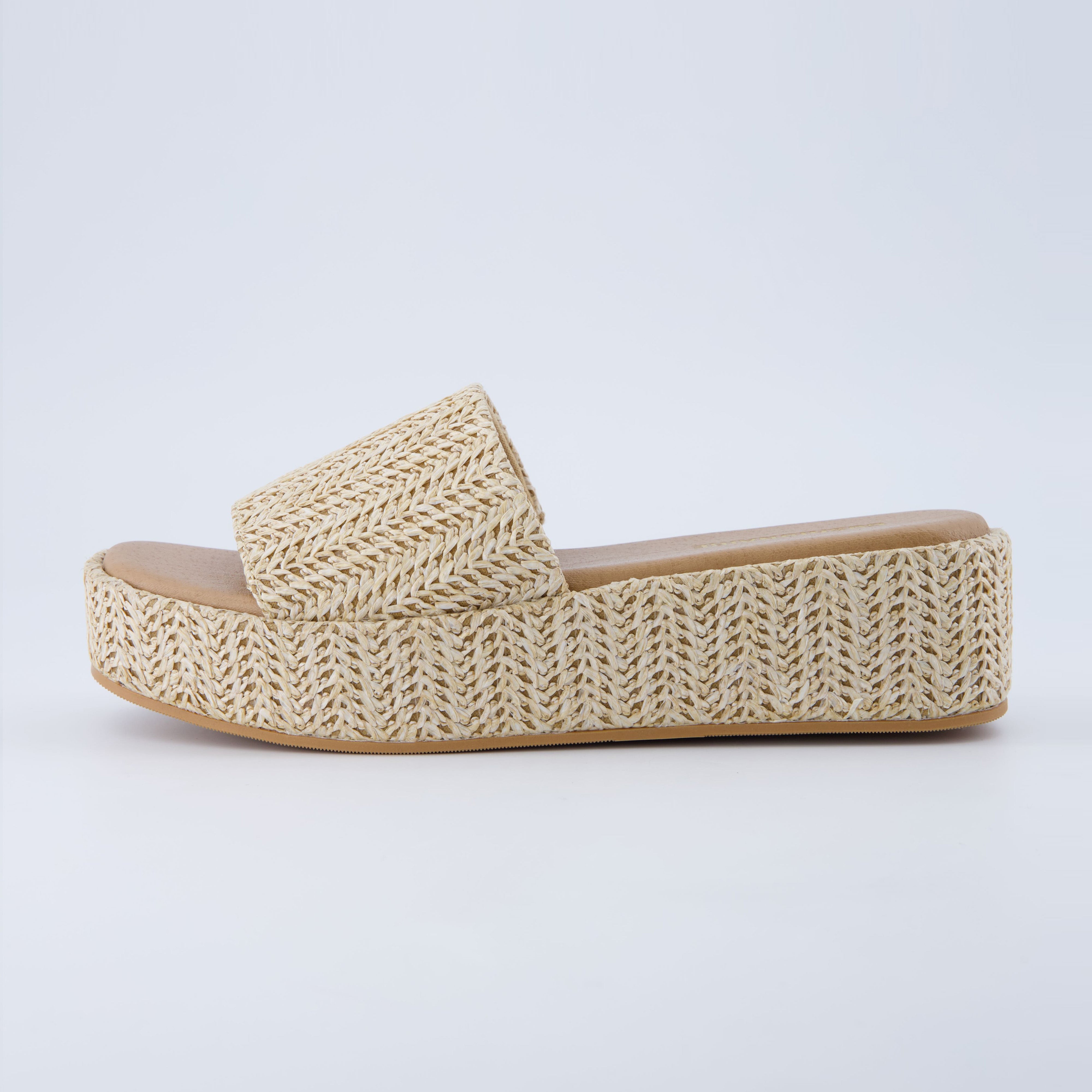 Kudos Platform Sandal Tan