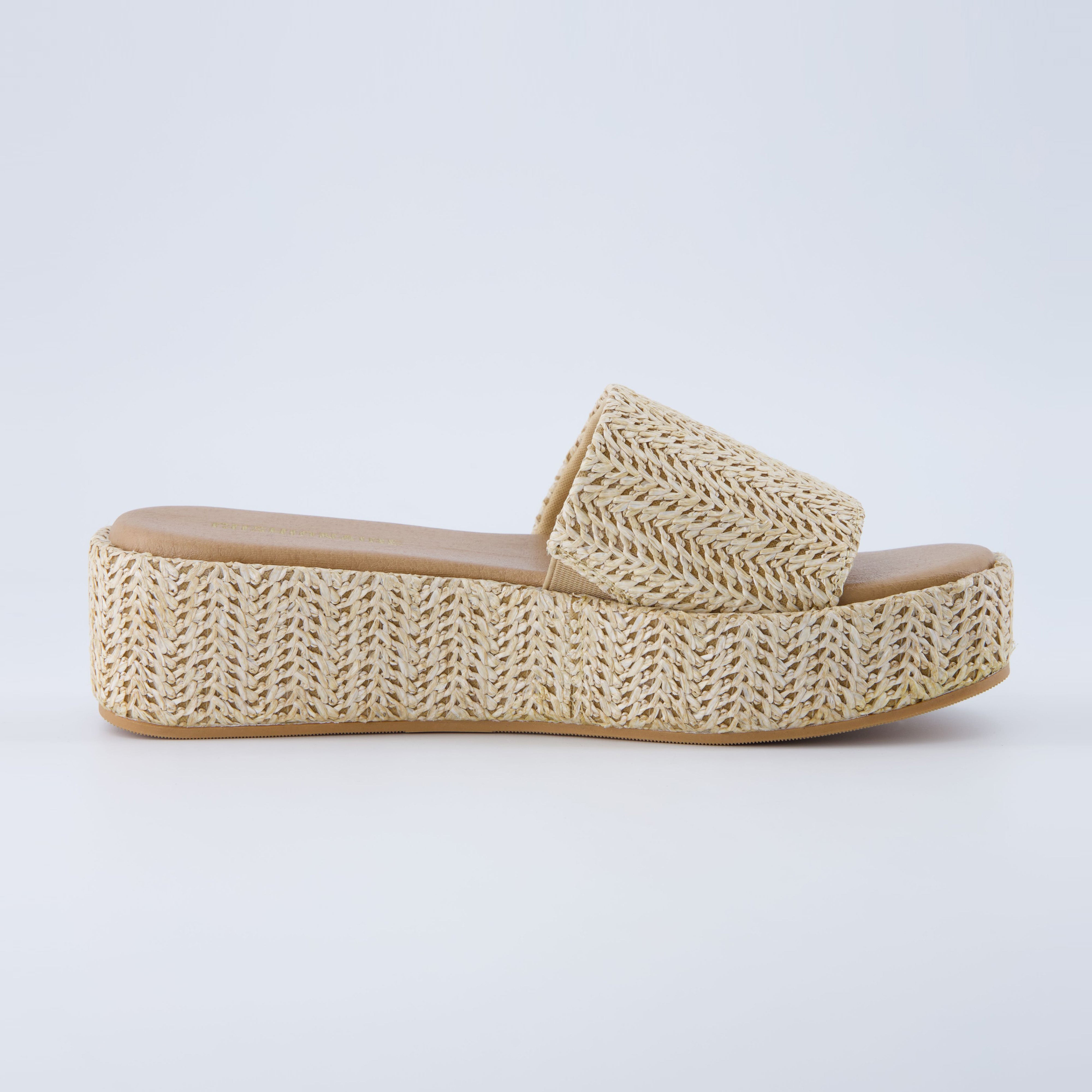 Kudos Platform Sandal Tan
