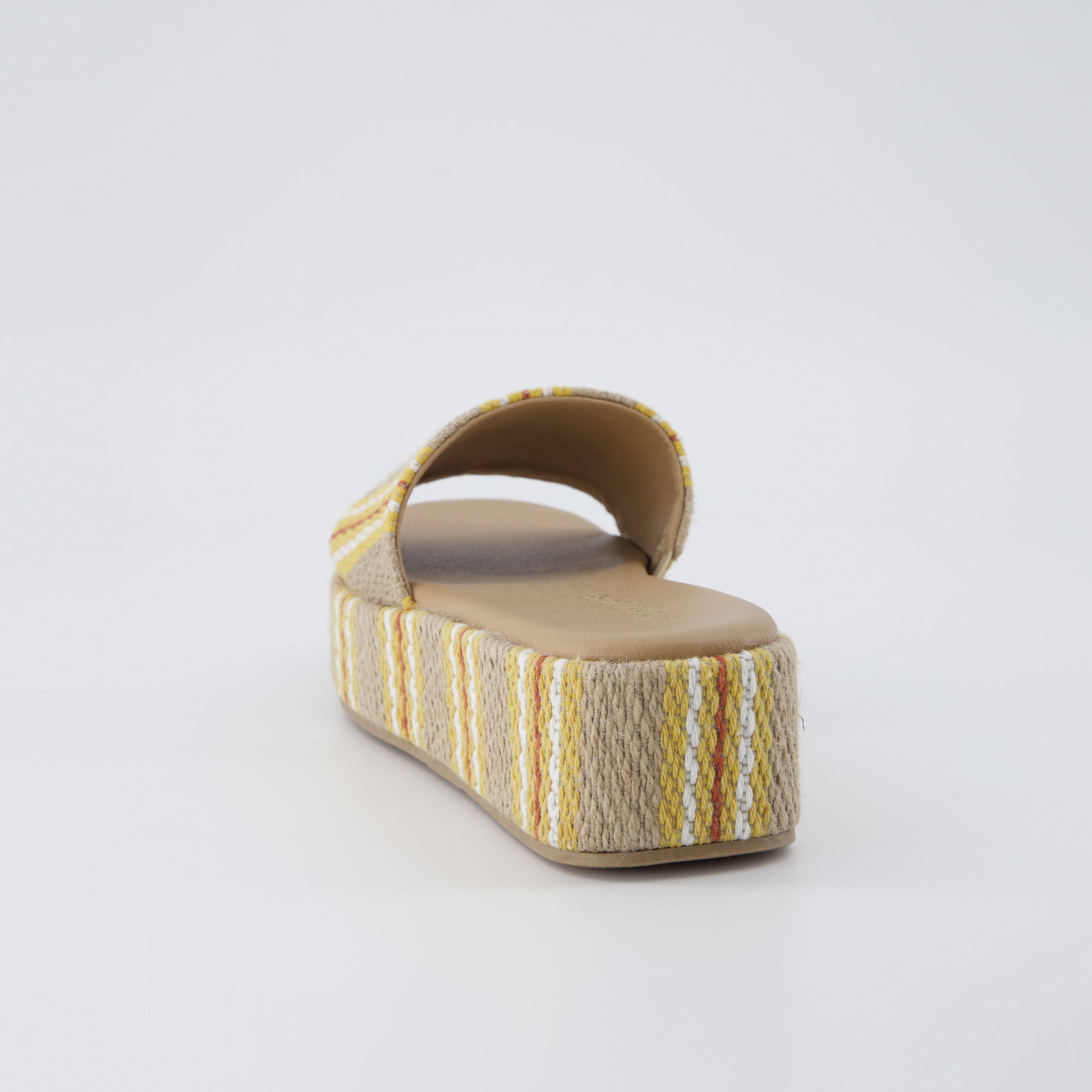 Kudos Platform Sandal Natural Raffia