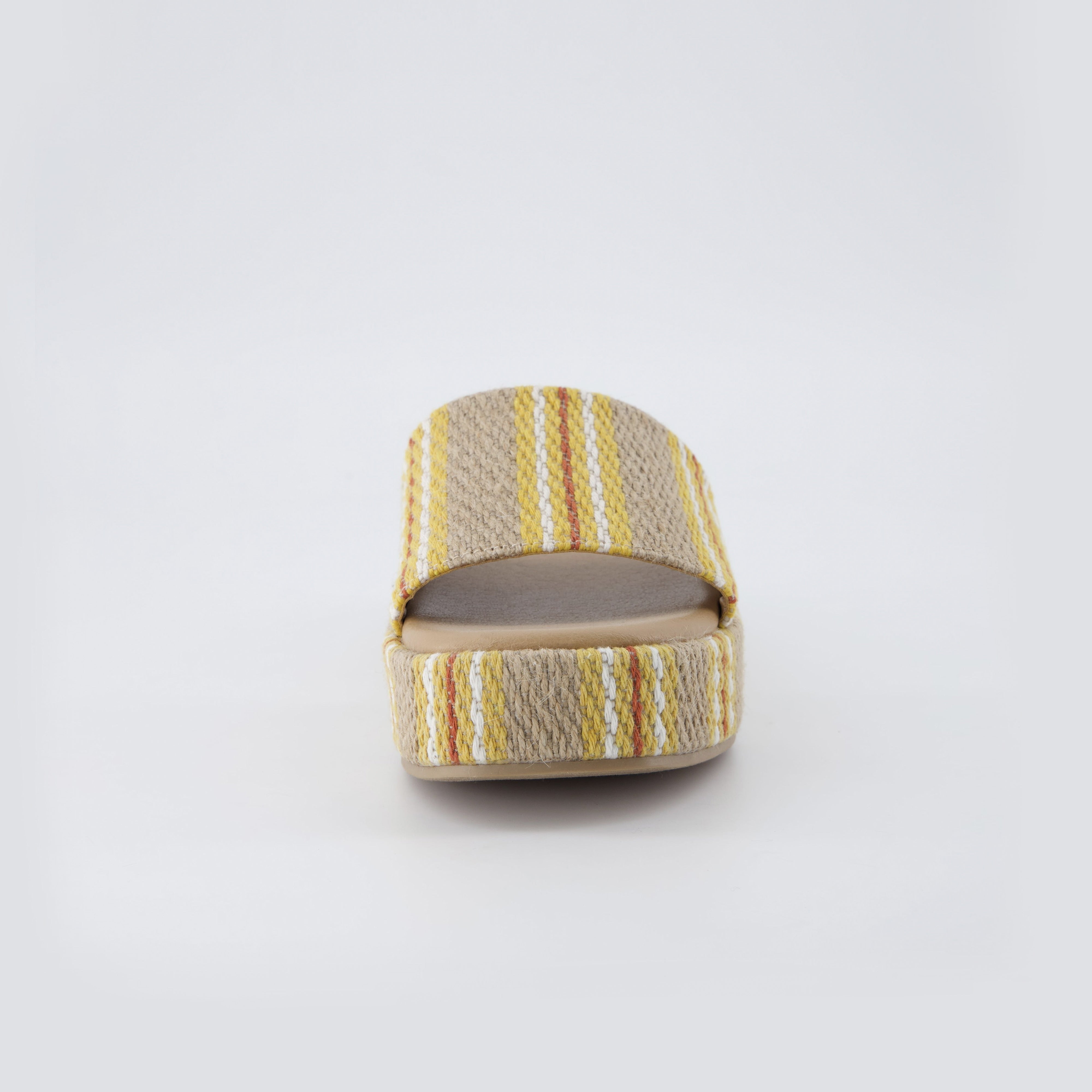 Kudos Platform Sandal Natural Raffia