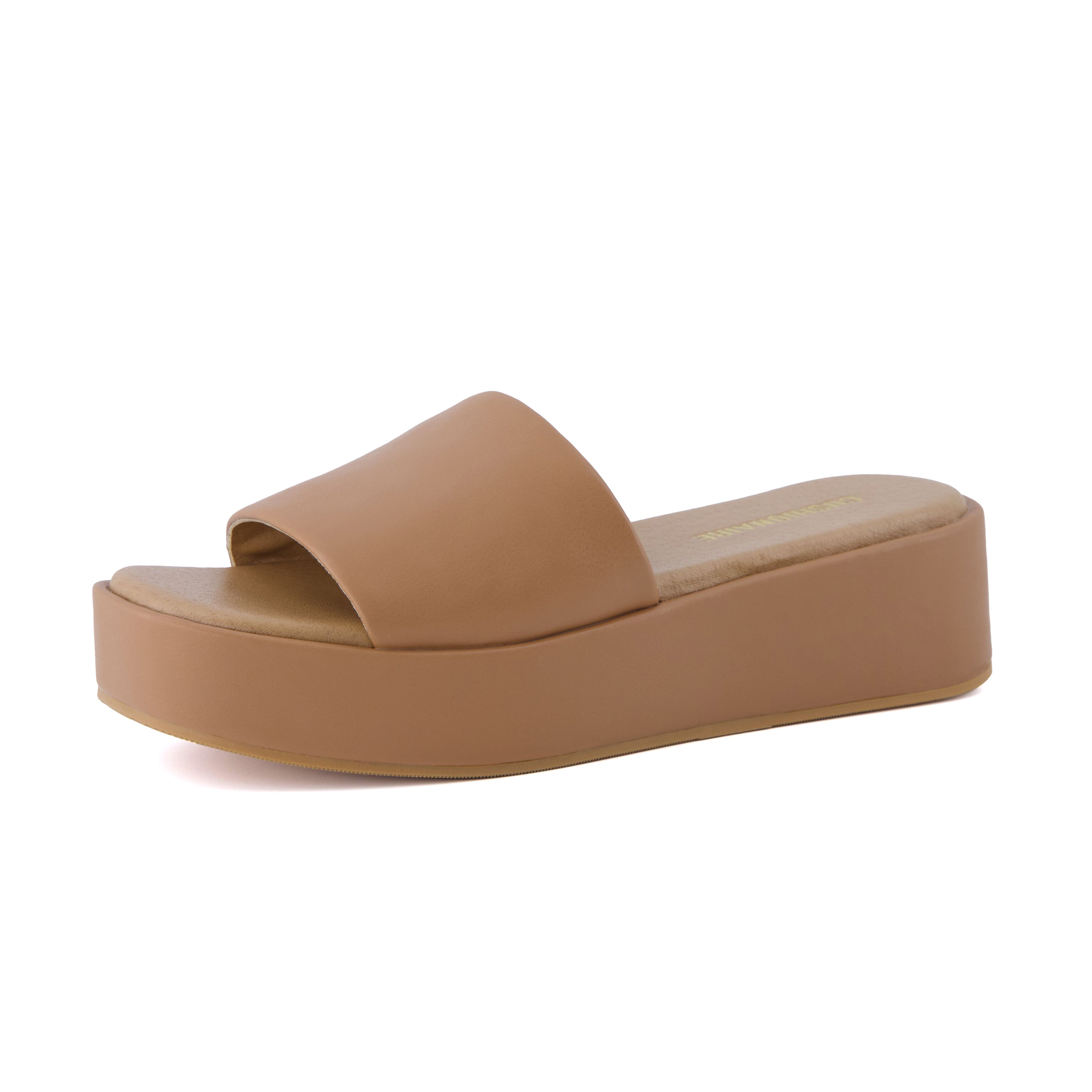 Kudos Platform Sandal Tan