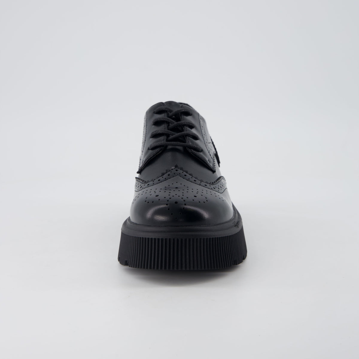 Landau Platform Oxford Dress Shoes Black Medium