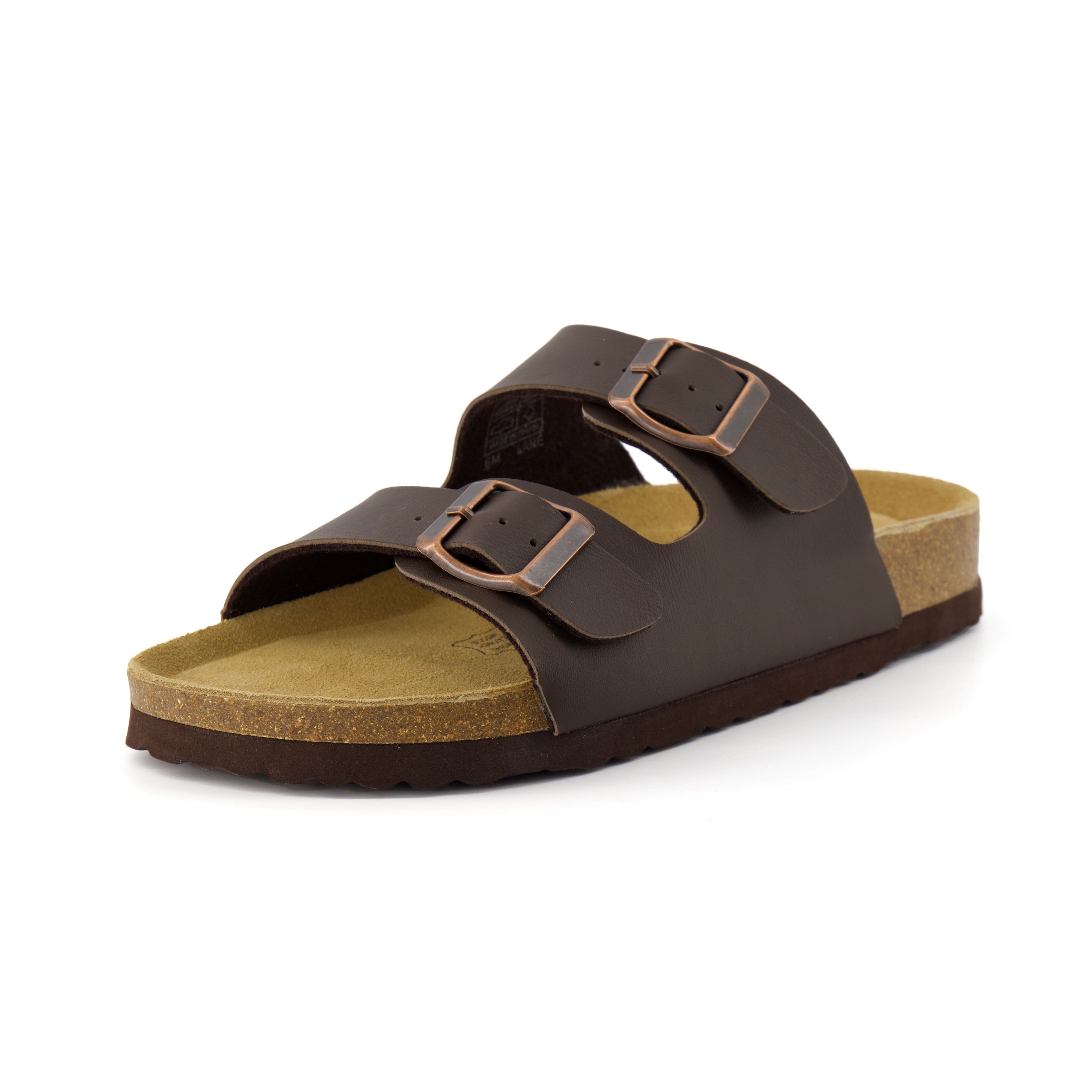 Lane Cork Footbed Sandal Brown Nappa