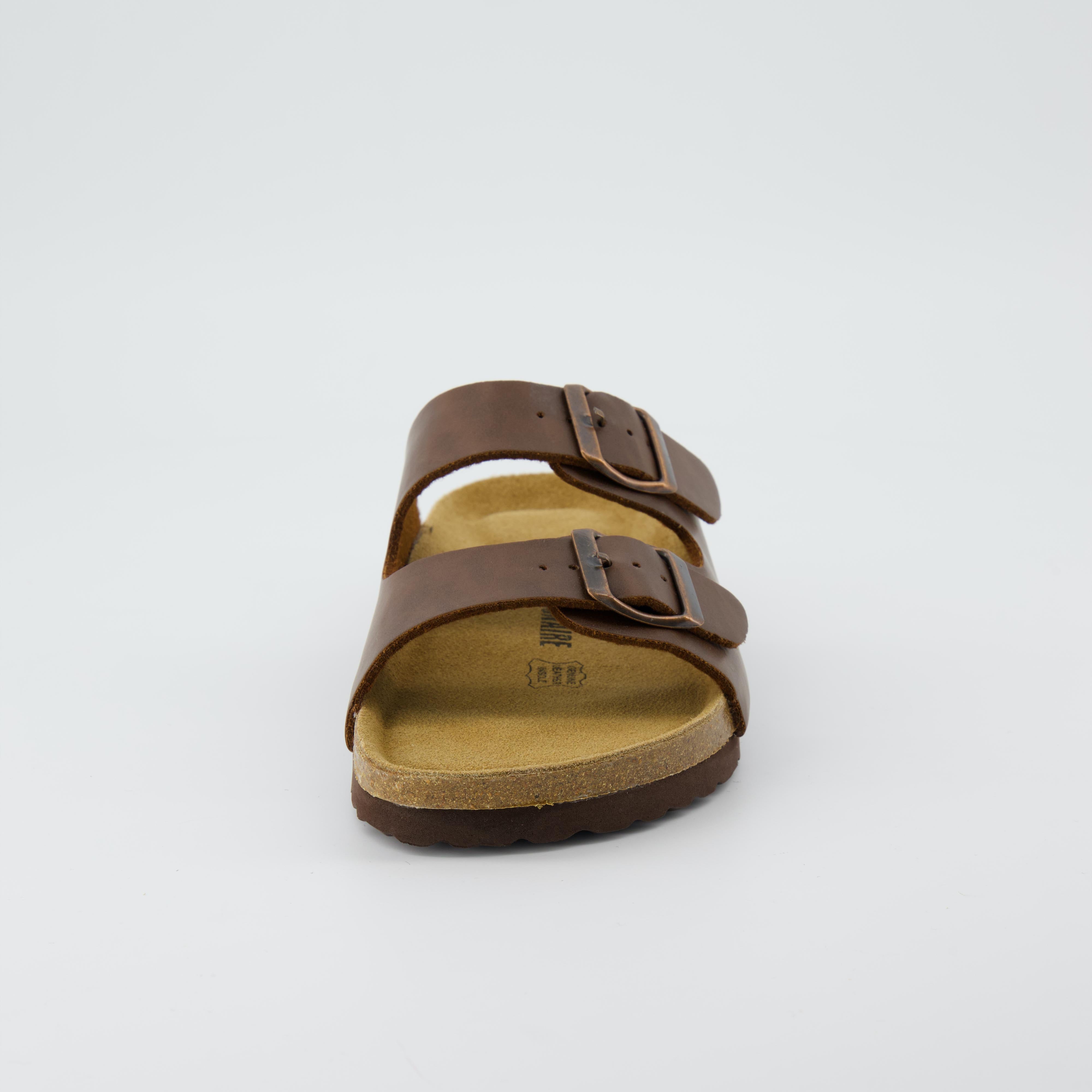 Lane Cork Footbed Sandal Brown Oily
