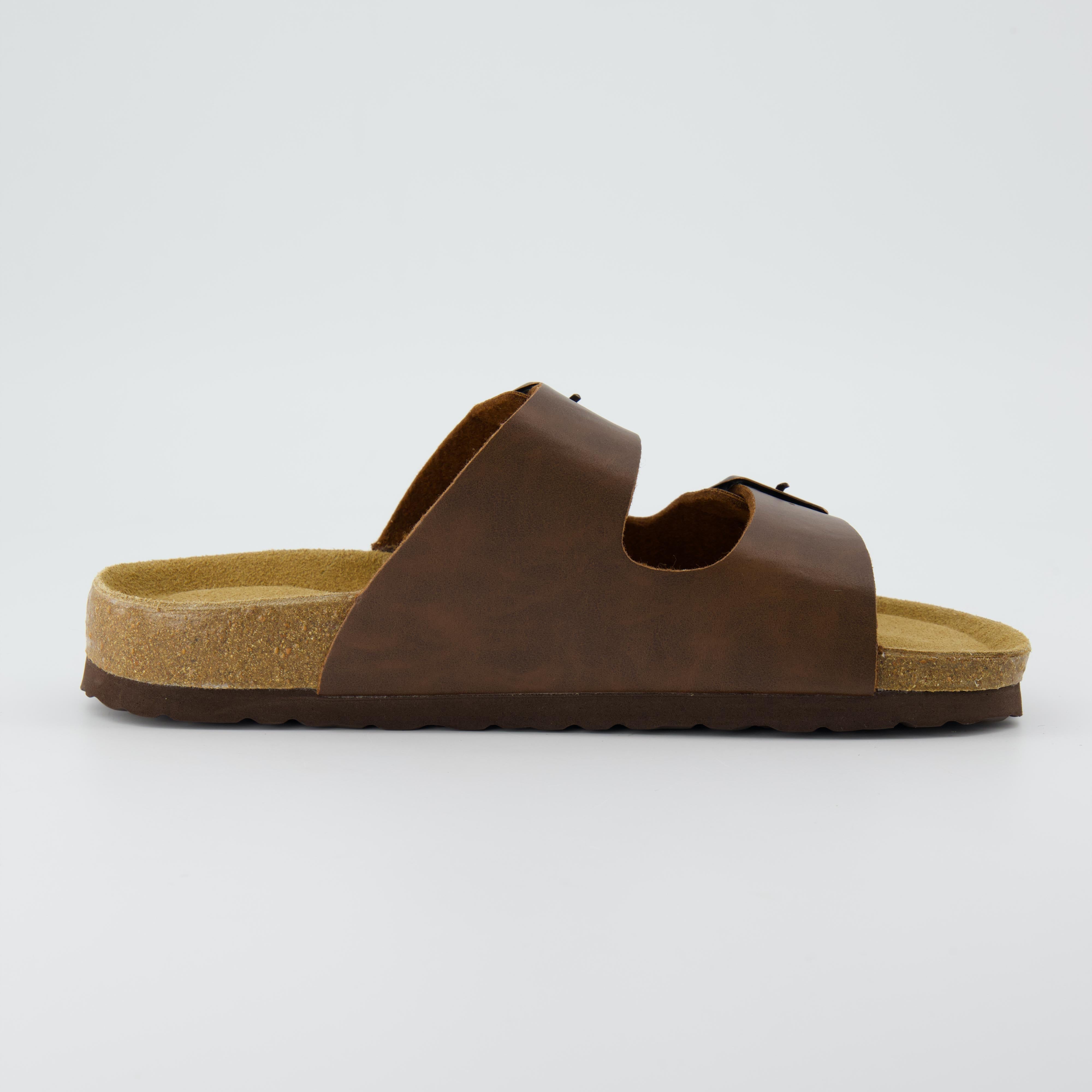 Lane Cork Footbed Sandal Brown Oily
