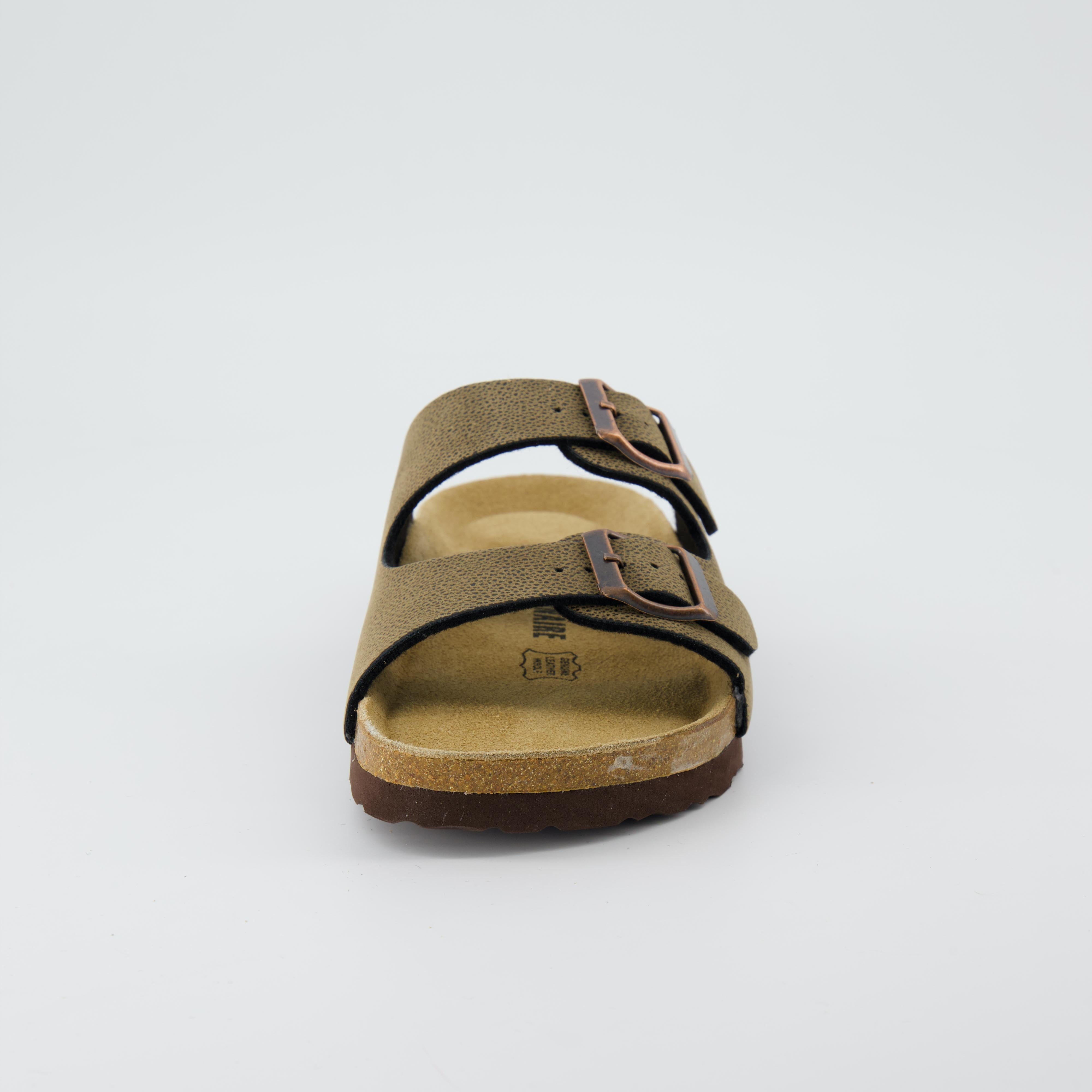 Lane Cork Footbed Sandal Brown Rugged