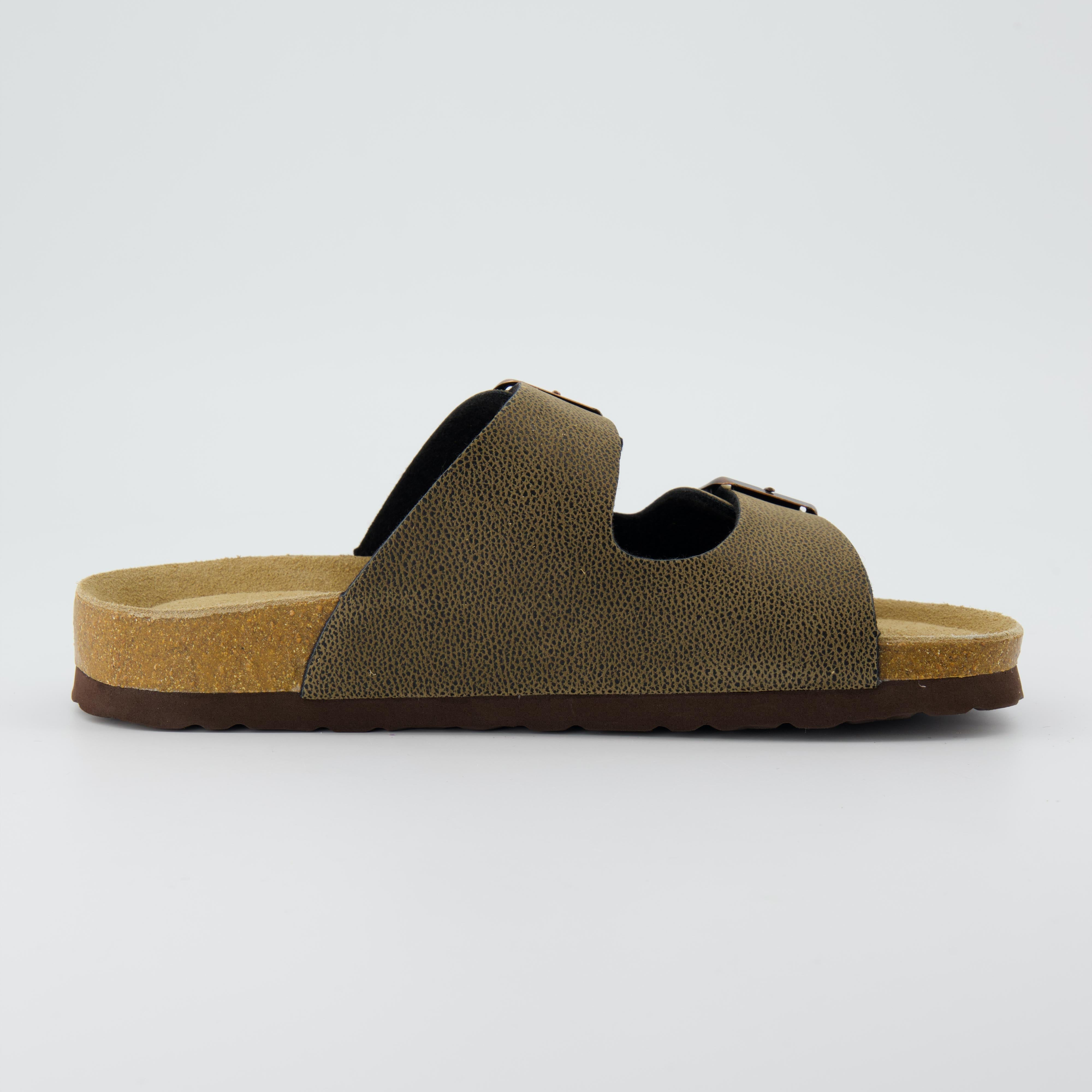 Lane Cork Footbed Sandal Brown Rugged