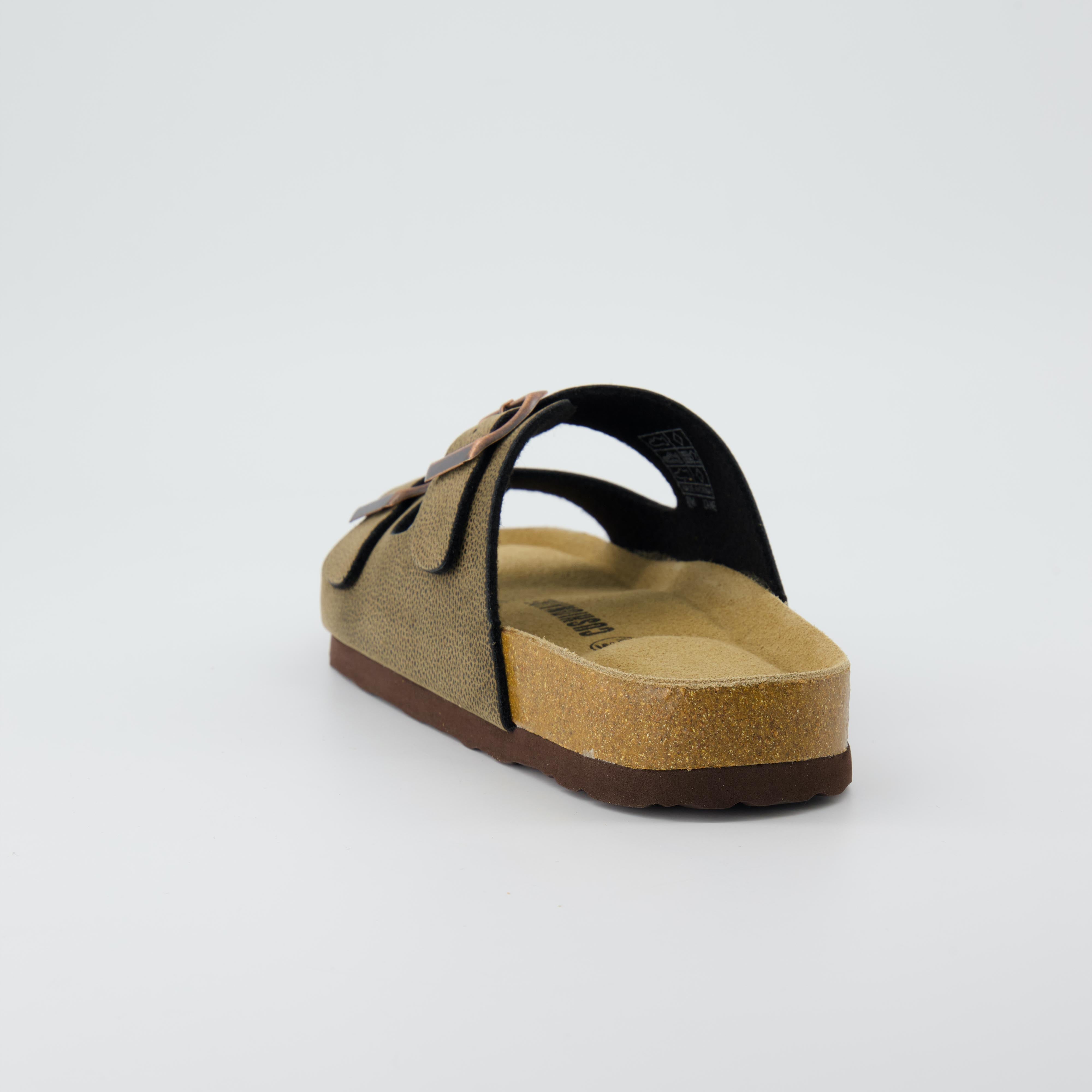 Lane Cork Footbed Sandal Brown Rugged
