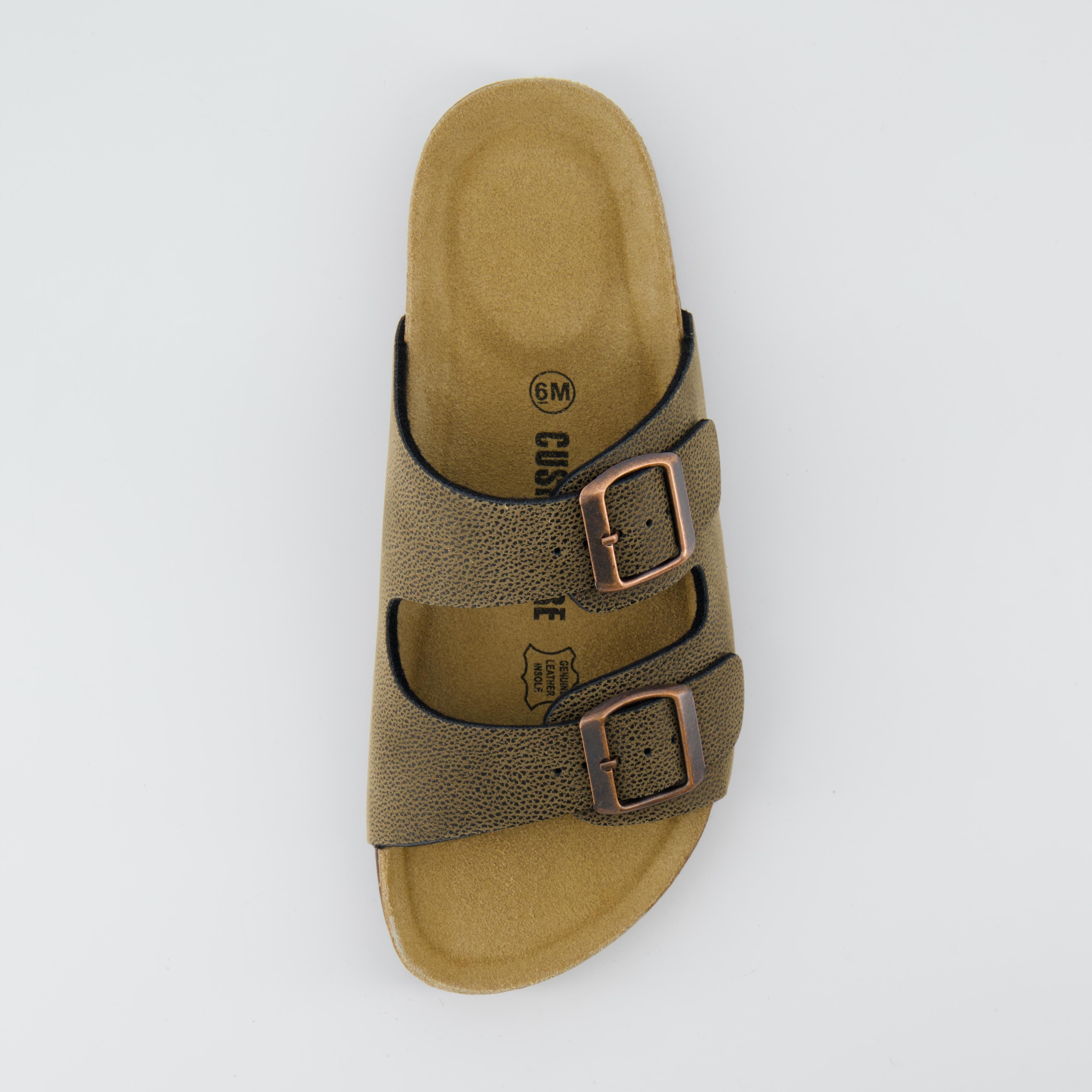 Lane Cork Footbed Sandal Brown Rugged