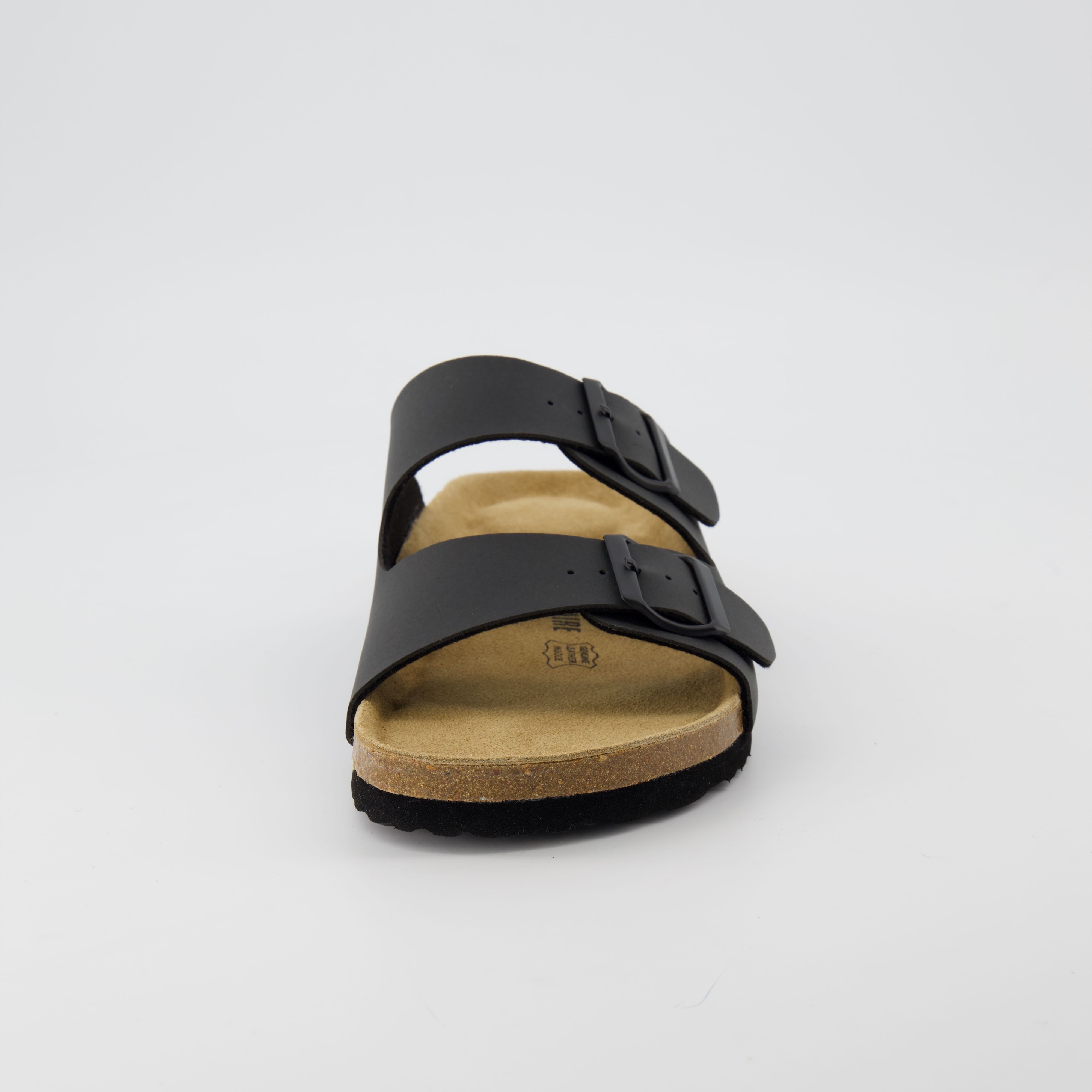 Lane Men's Cork Footbed Sandal Black