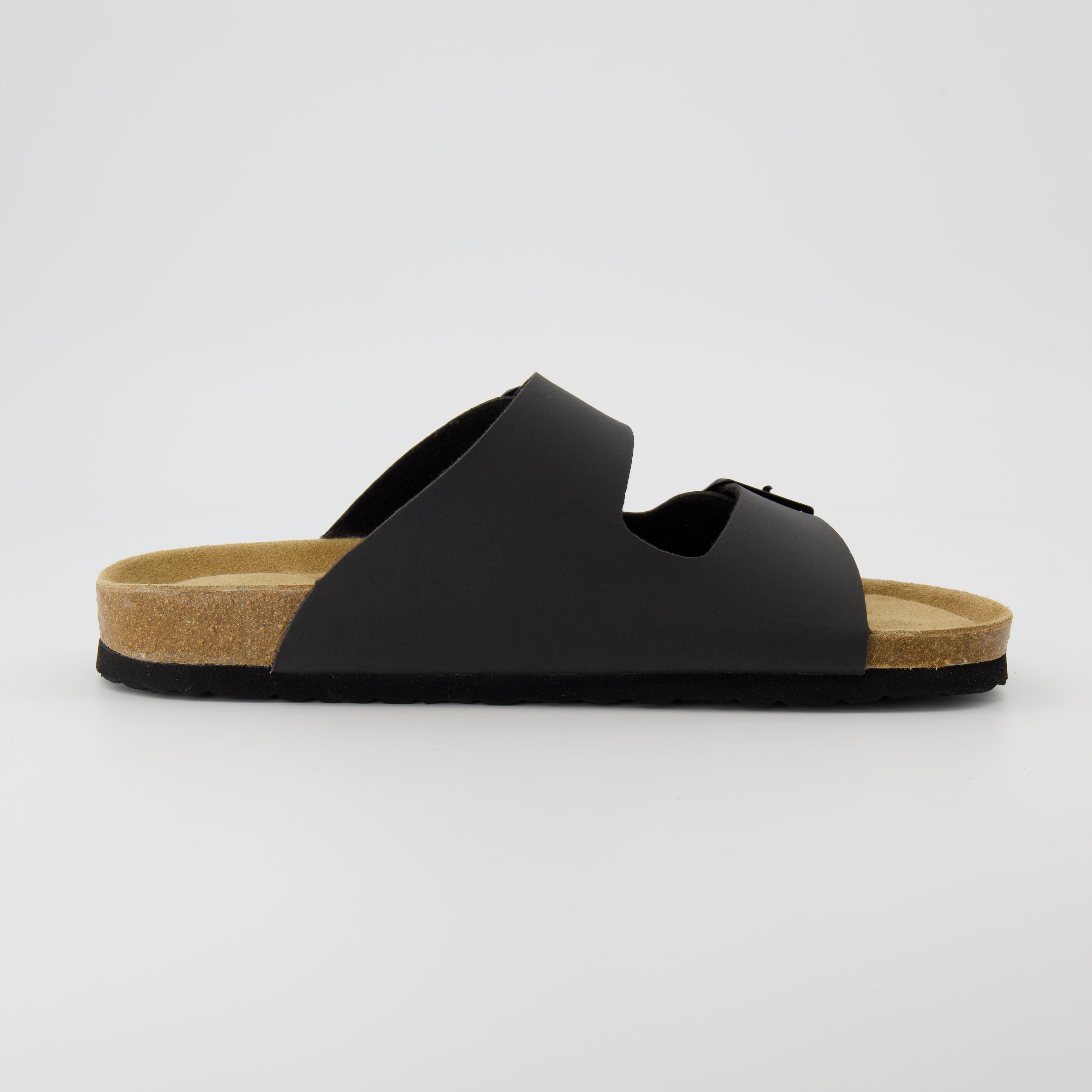 Lane Men's Cork Footbed Sandal Black