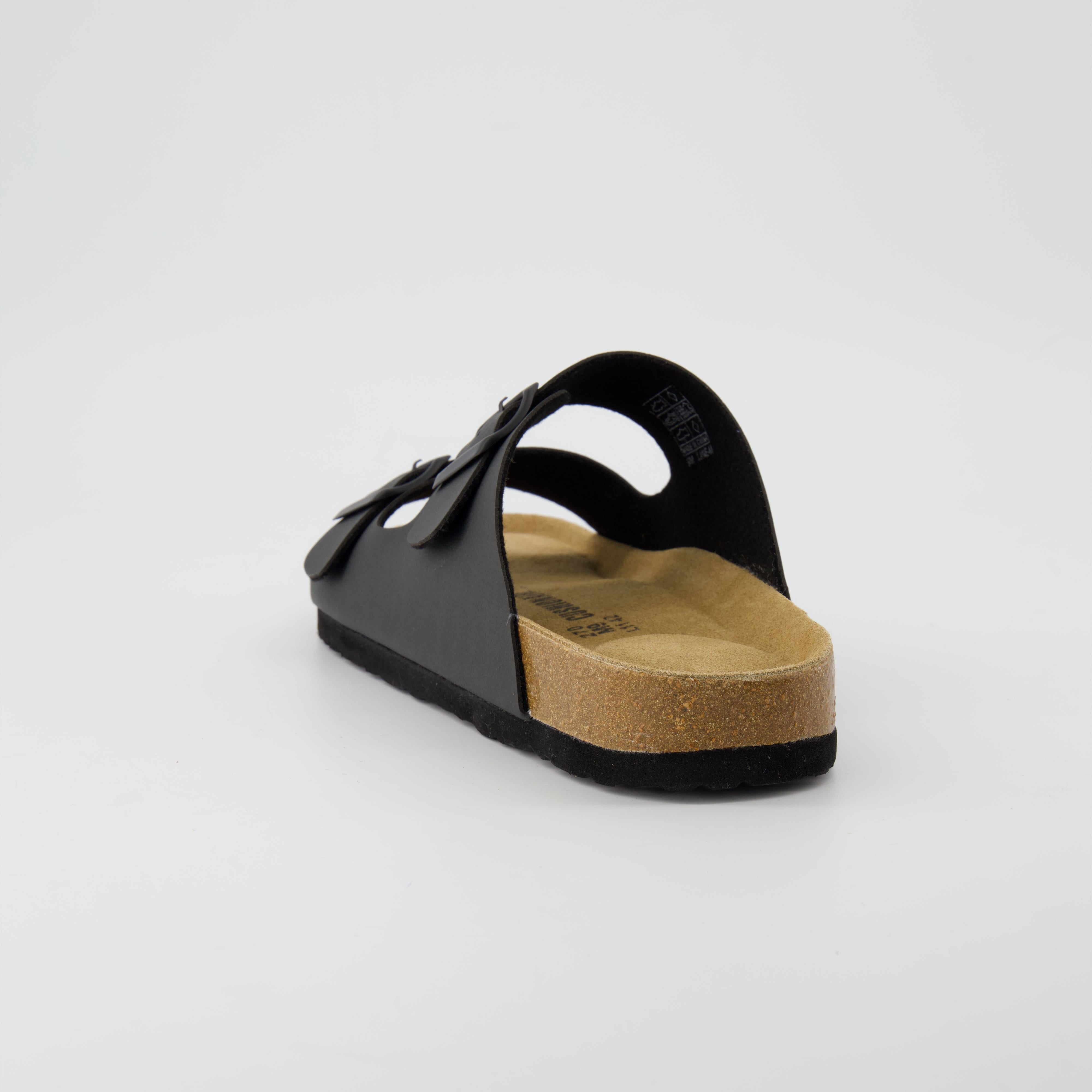 Lane Men's Cork Footbed Sandal Black