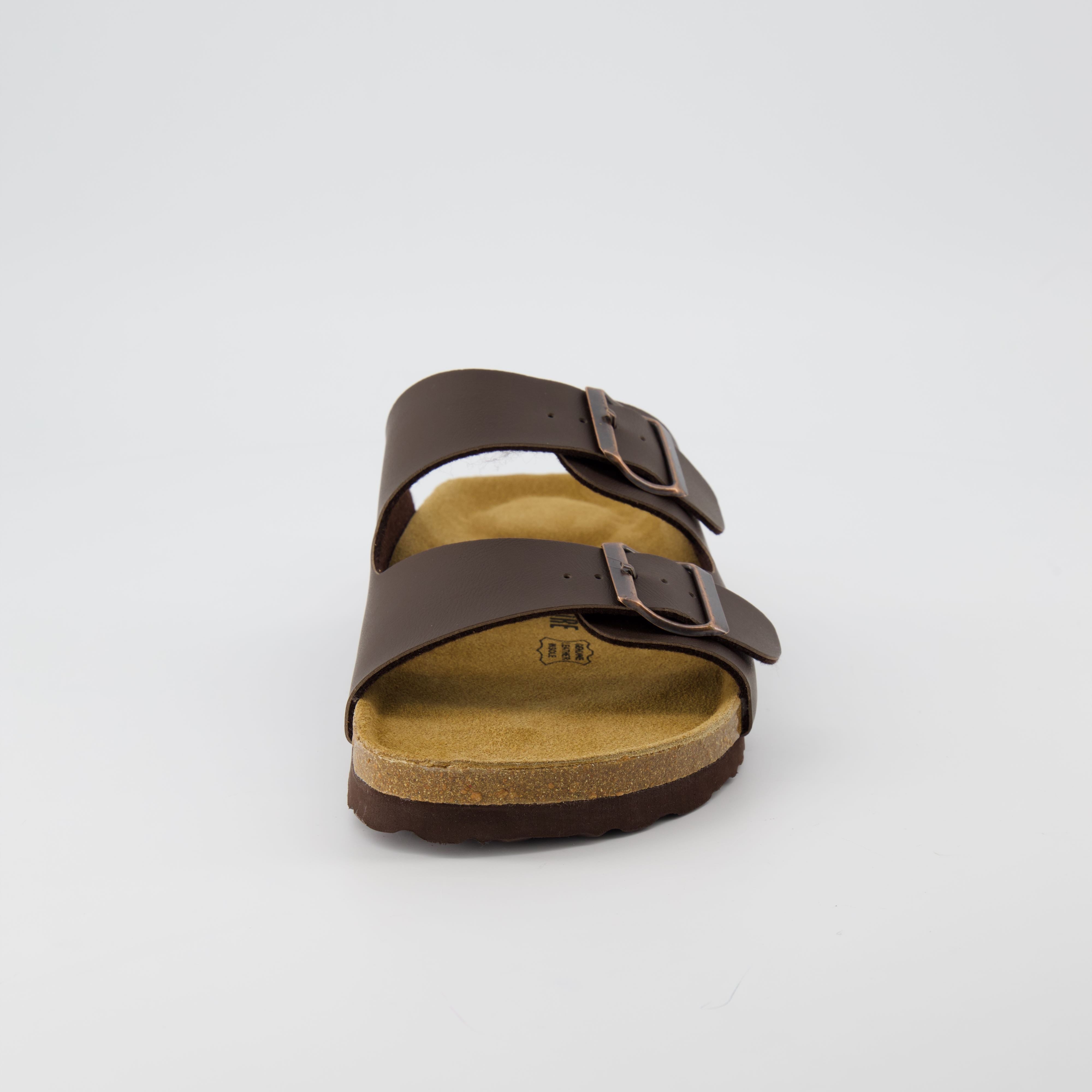 Lane Men's Cork Footbed Sandal Brown Nappa