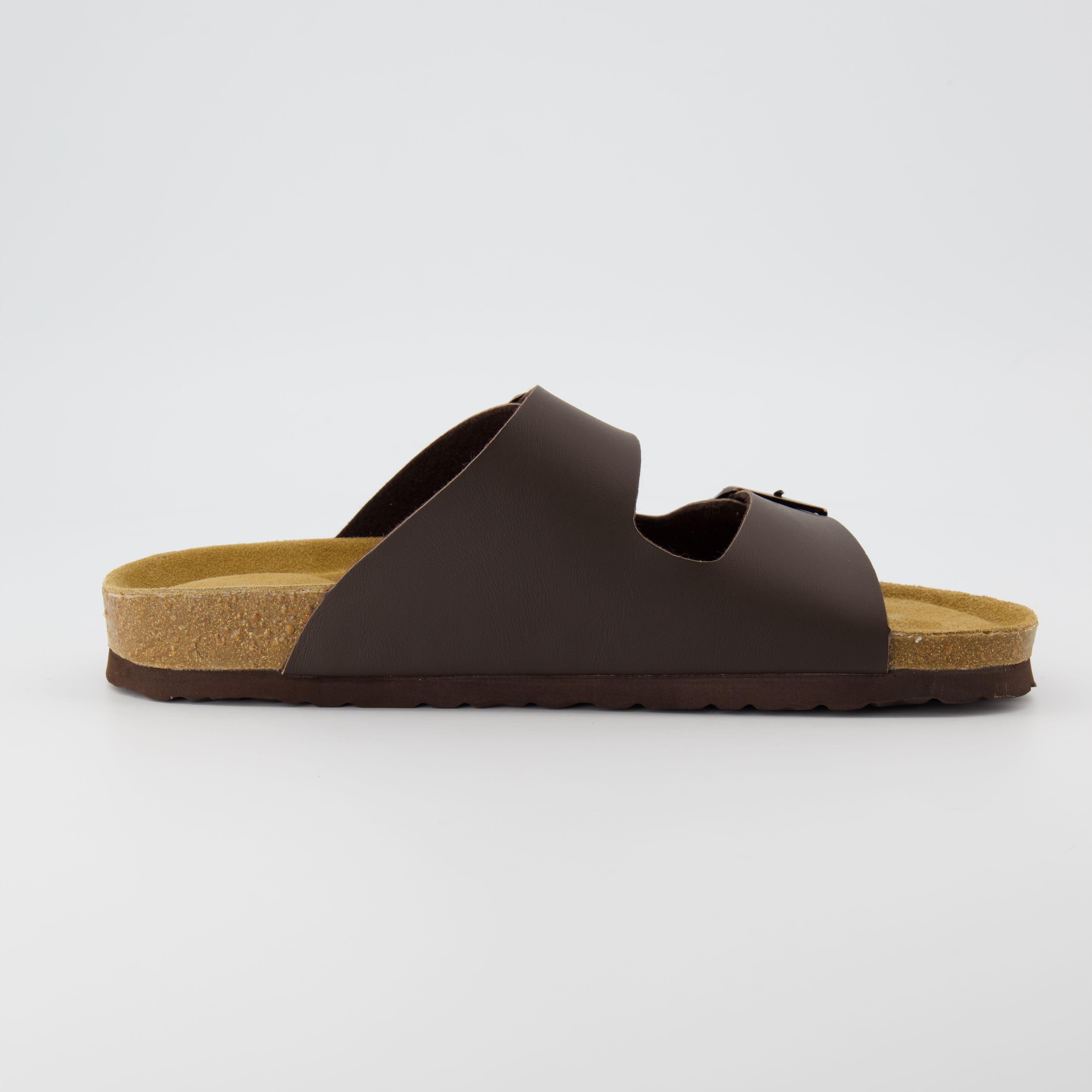 Lane Men's Cork Footbed Sandal Brown Nappa