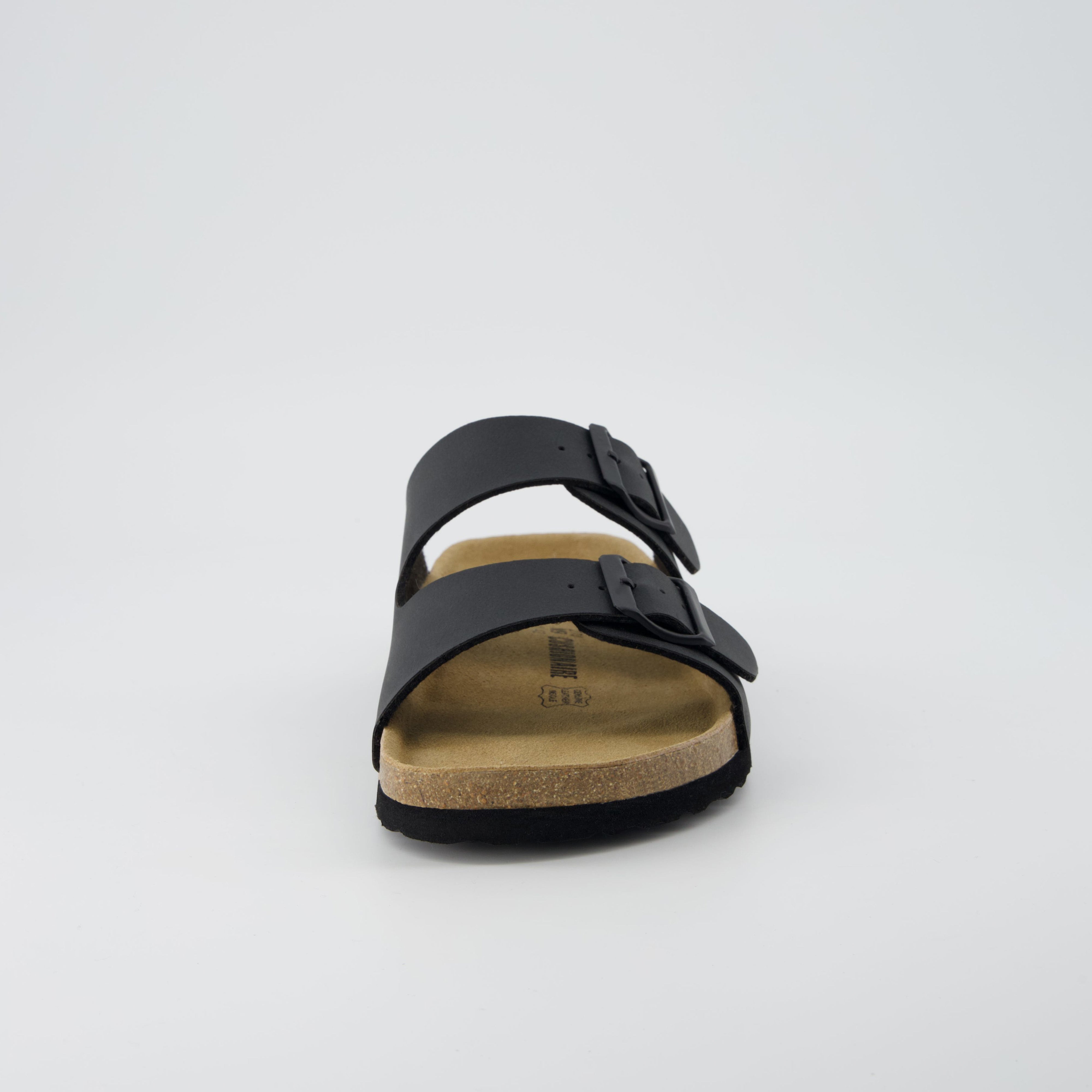 Lane Men's Cork Footbed Sandal Black Medium