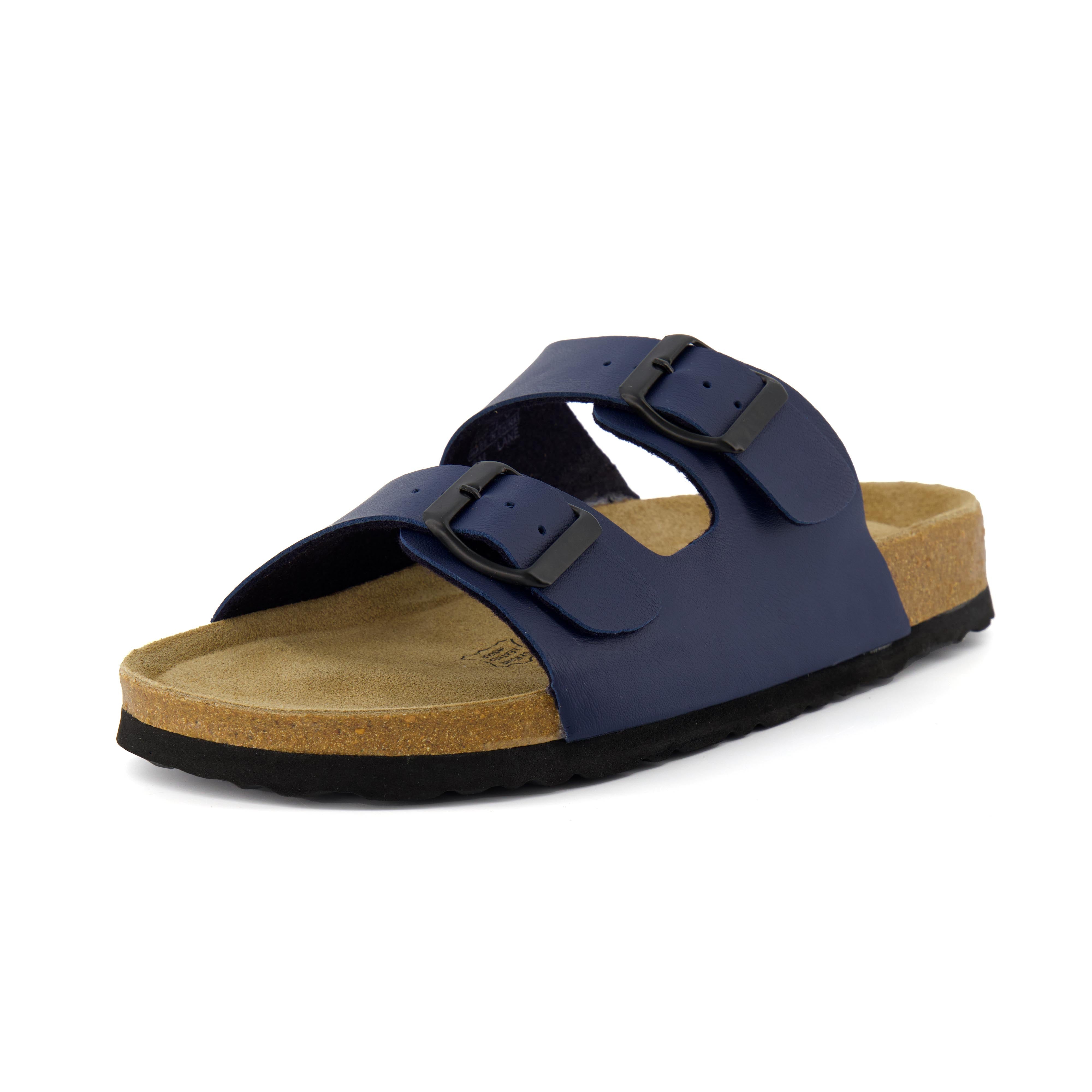 Lane Cork Footbed Sandal Navy Nappa