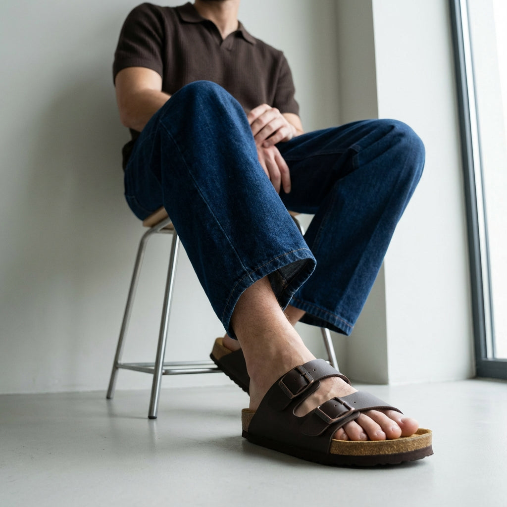 Lane Men's Cork Footbed Sandal Medium